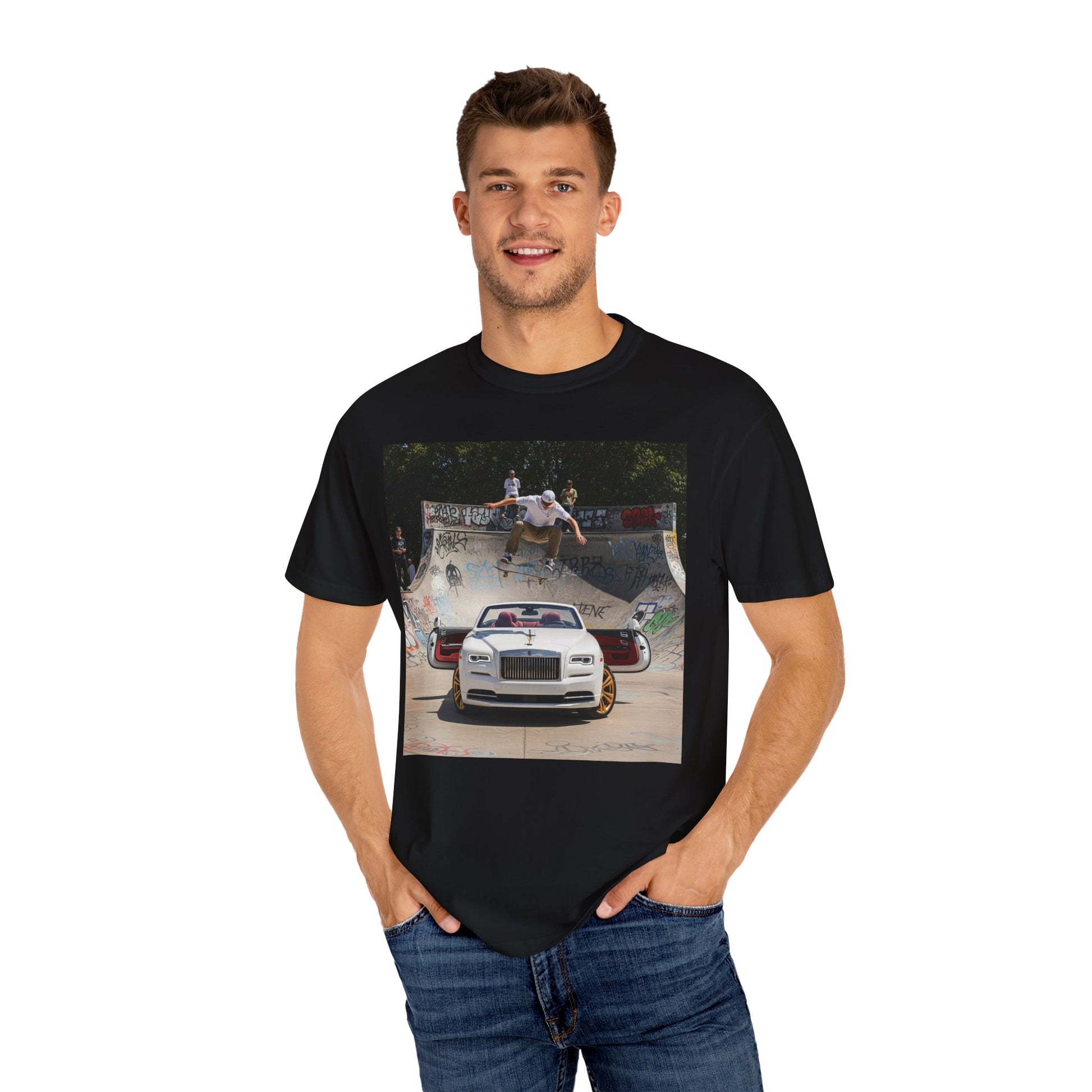 Skateboarder Graphic Tee, Unisex Cotton T-shirt, Streetwear Style, Perfect for Skateboarding Enthusiasts, Great Gift for Teens
