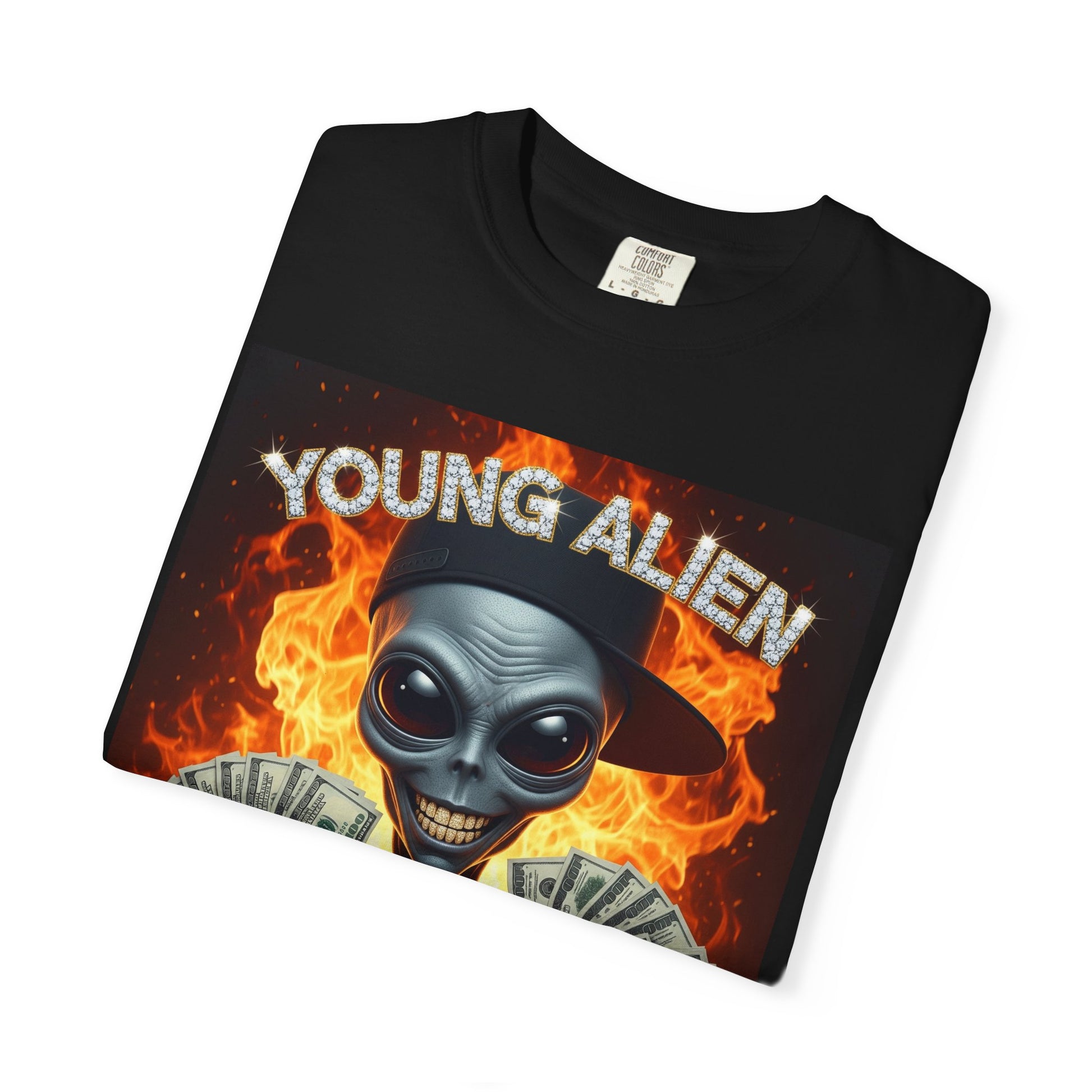 Young Alien Graphic Tee, Unisex Casual T-Shirt, Streetwear Style Shirt, Unique Gift Idea, Cool Summer Apparel
