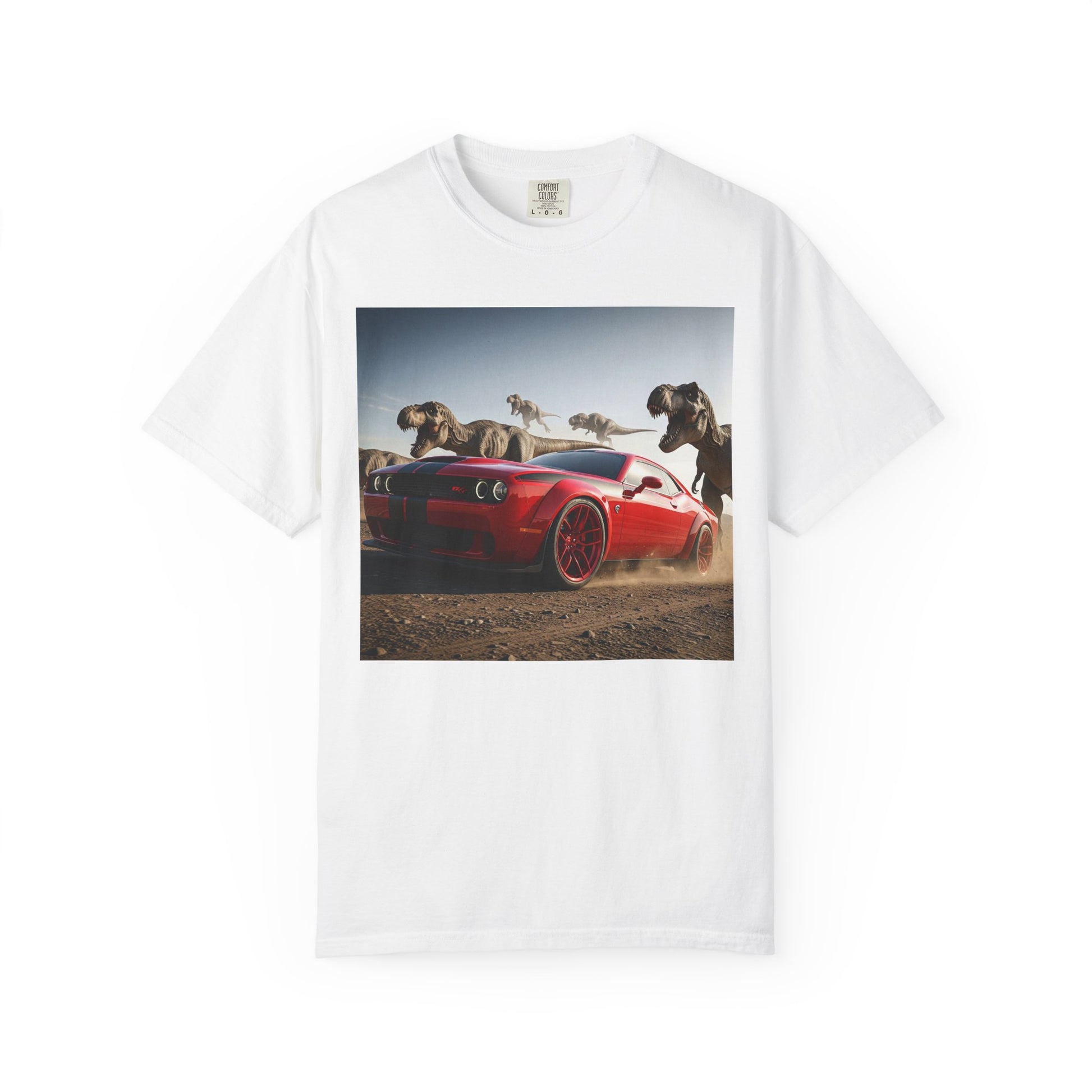 Adventure-Ready Car Graphic Tee, Perfect for Road Trips, Animal Lovers, Car Enthusiasts, Gift for Him, Everyday Wear