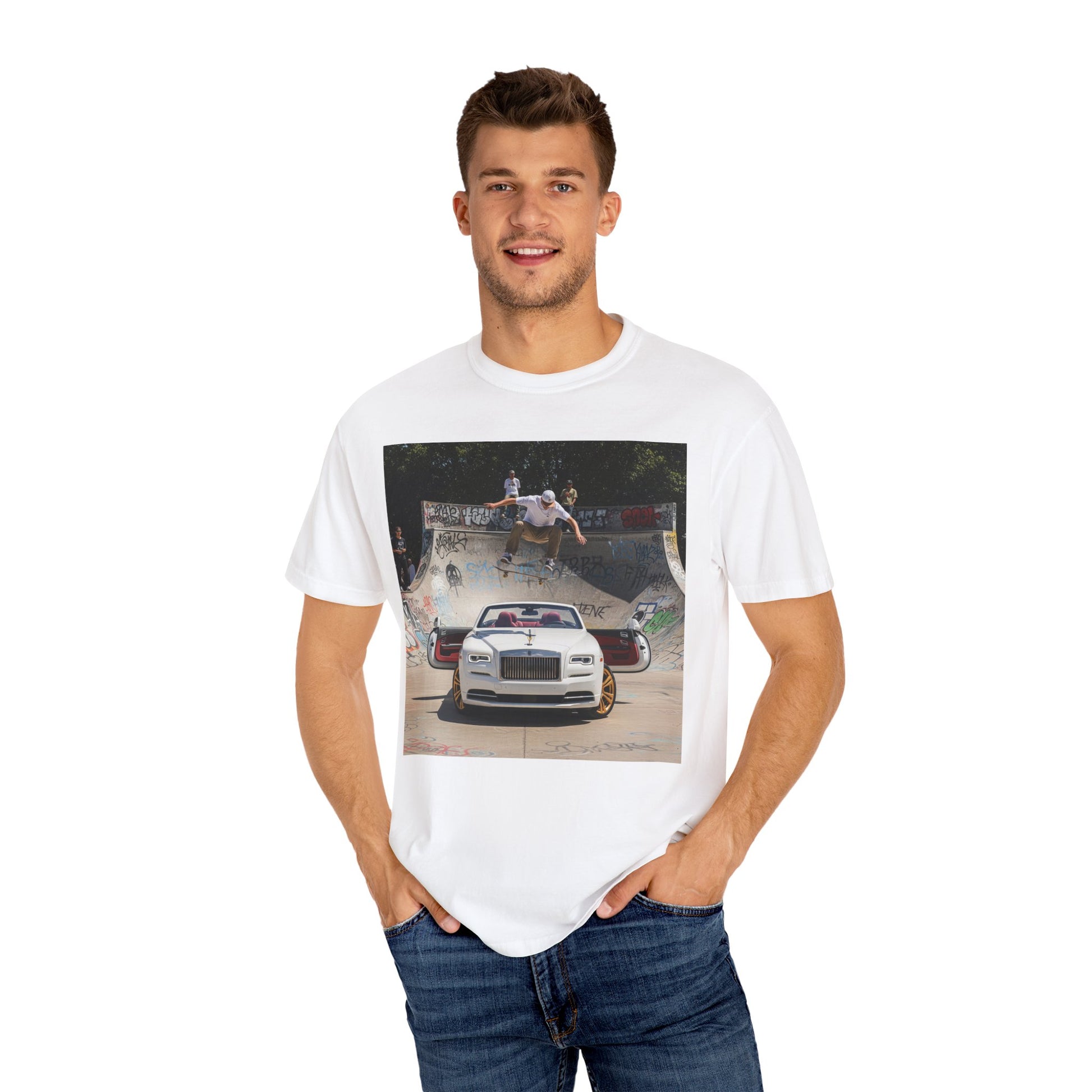 Skateboarder Graphic Tee, Unisex Cotton T-shirt, Streetwear Style, Perfect for Skateboarding Enthusiasts, Great Gift for Teens