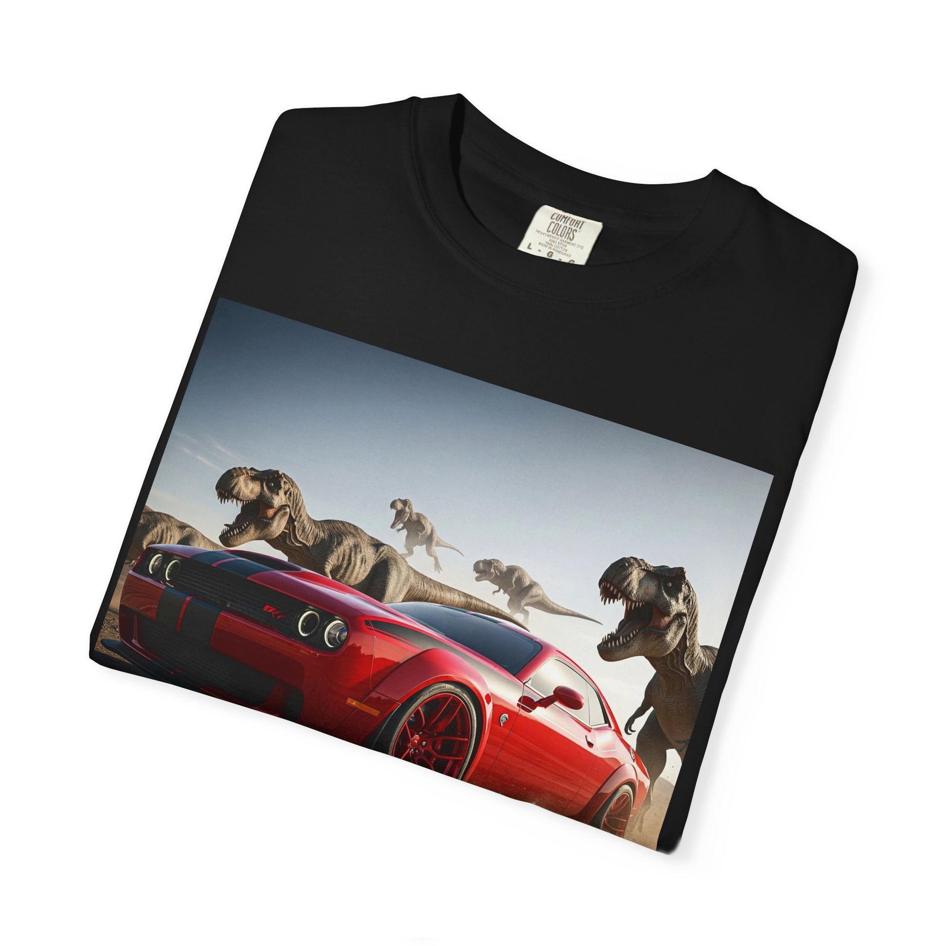 Adventure-Ready Car Graphic Tee, Perfect for Road Trips, Animal Lovers, Car Enthusiasts, Gift for Him, Everyday Wear