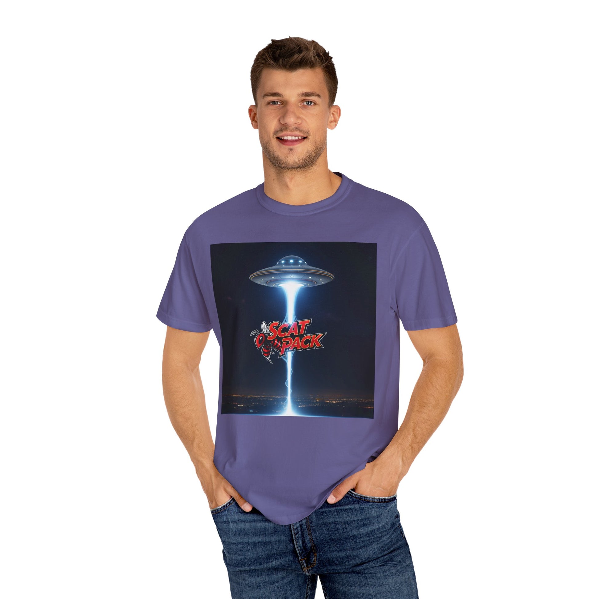 Sci-Fi Graphic T-Shirt, Unisex Tee, UFO T-Shirt, Gamer Apparel, Fun Gift for Space Lovers, Casual Wear