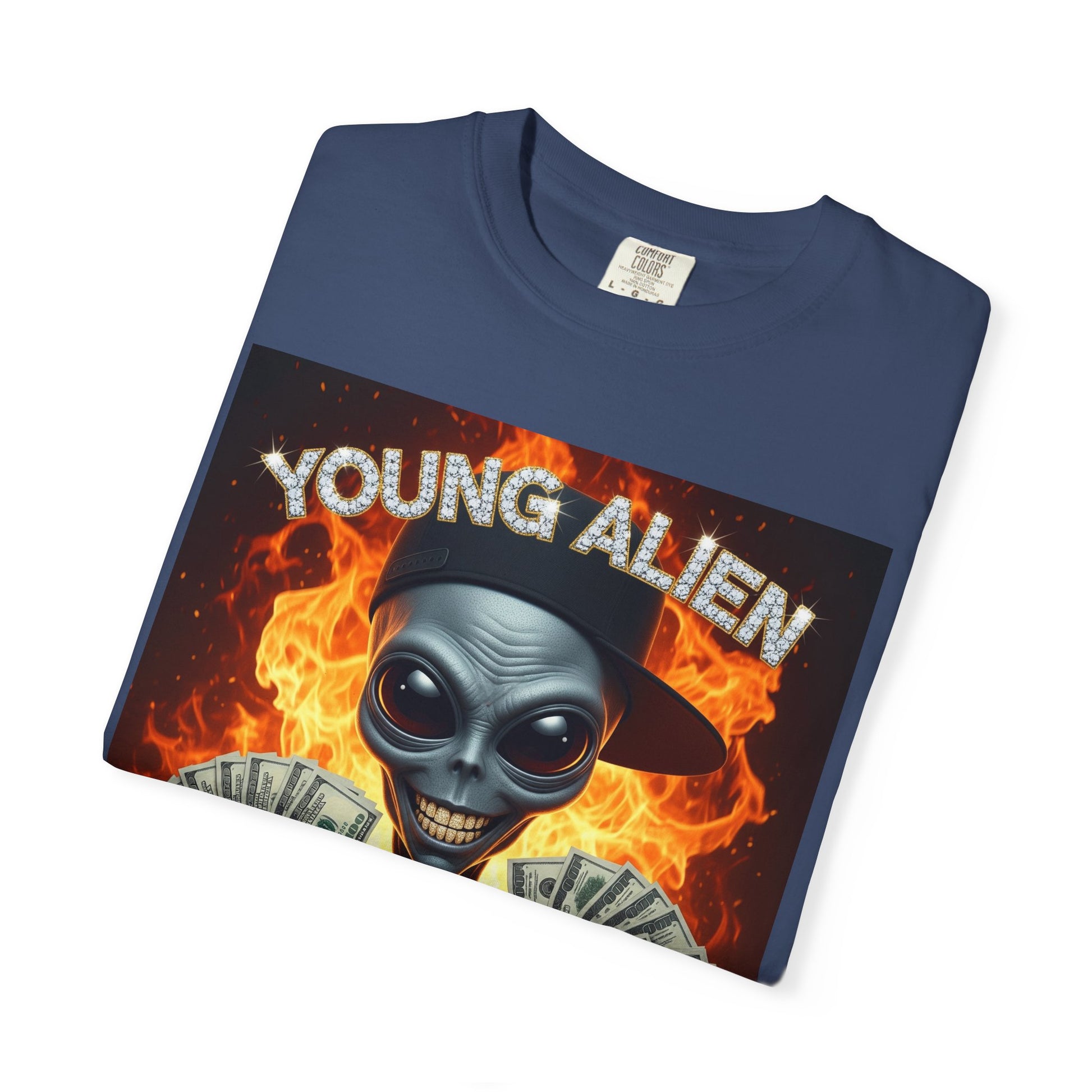 Young Alien Graphic Tee, Unisex Casual T-Shirt, Streetwear Style Shirt, Unique Gift Idea, Cool Summer Apparel