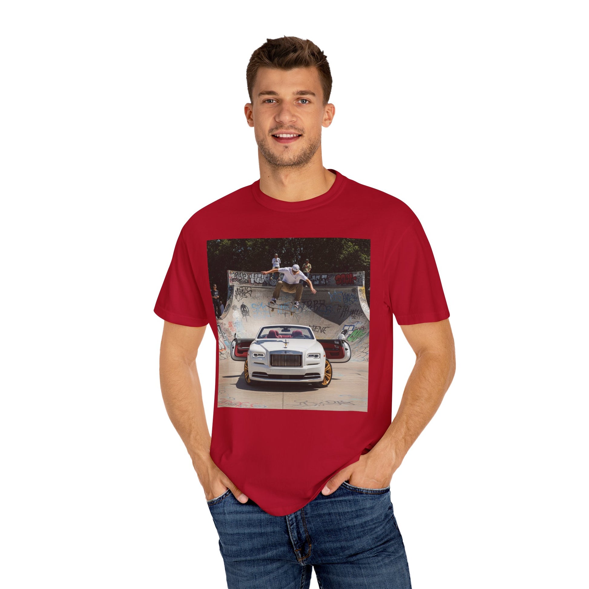 Skateboarder Graphic Tee, Unisex Cotton T-shirt, Streetwear Style, Perfect for Skateboarding Enthusiasts, Great Gift for Teens