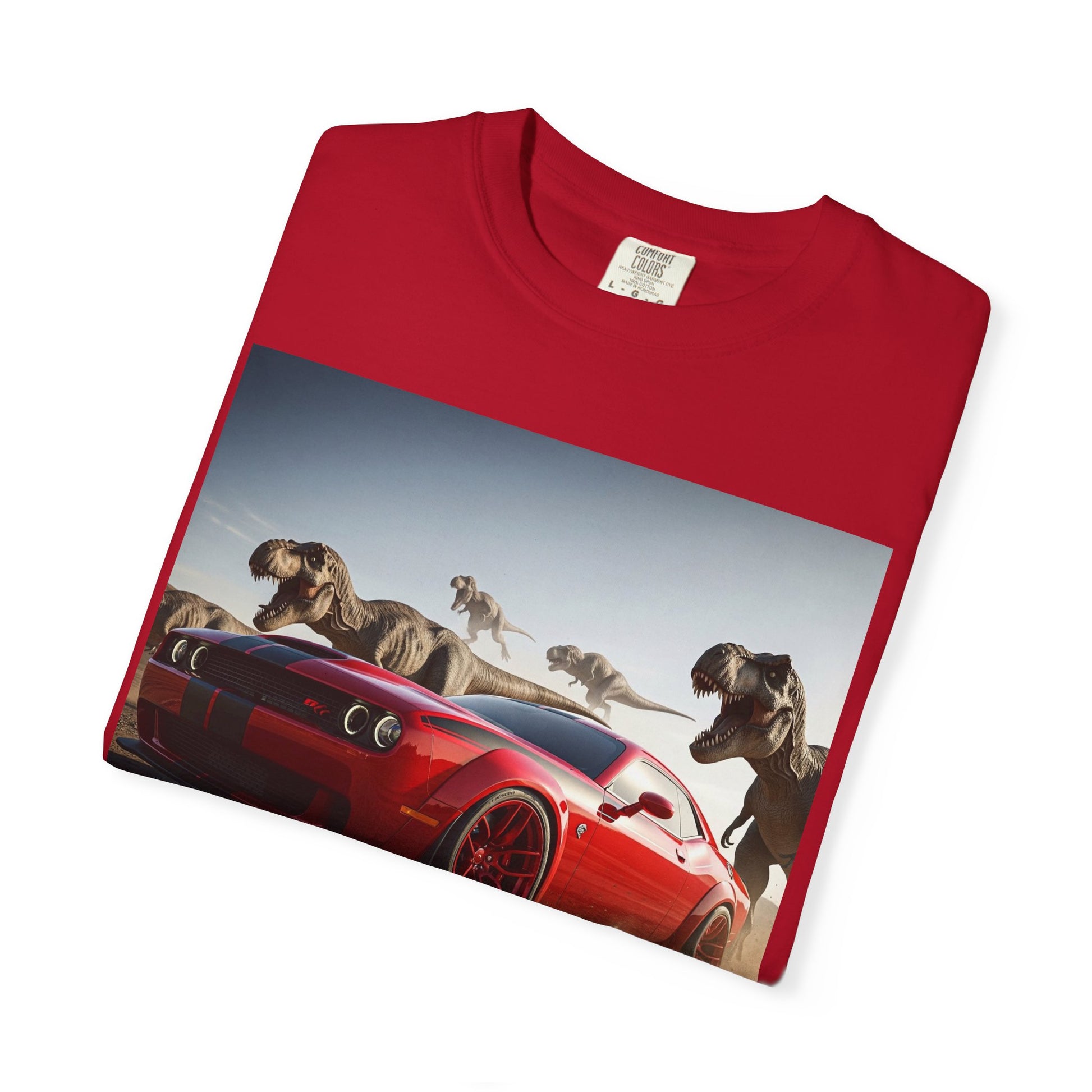 Adventure-Ready Car Graphic Tee, Perfect for Road Trips, Animal Lovers, Car Enthusiasts, Gift for Him, Everyday Wear