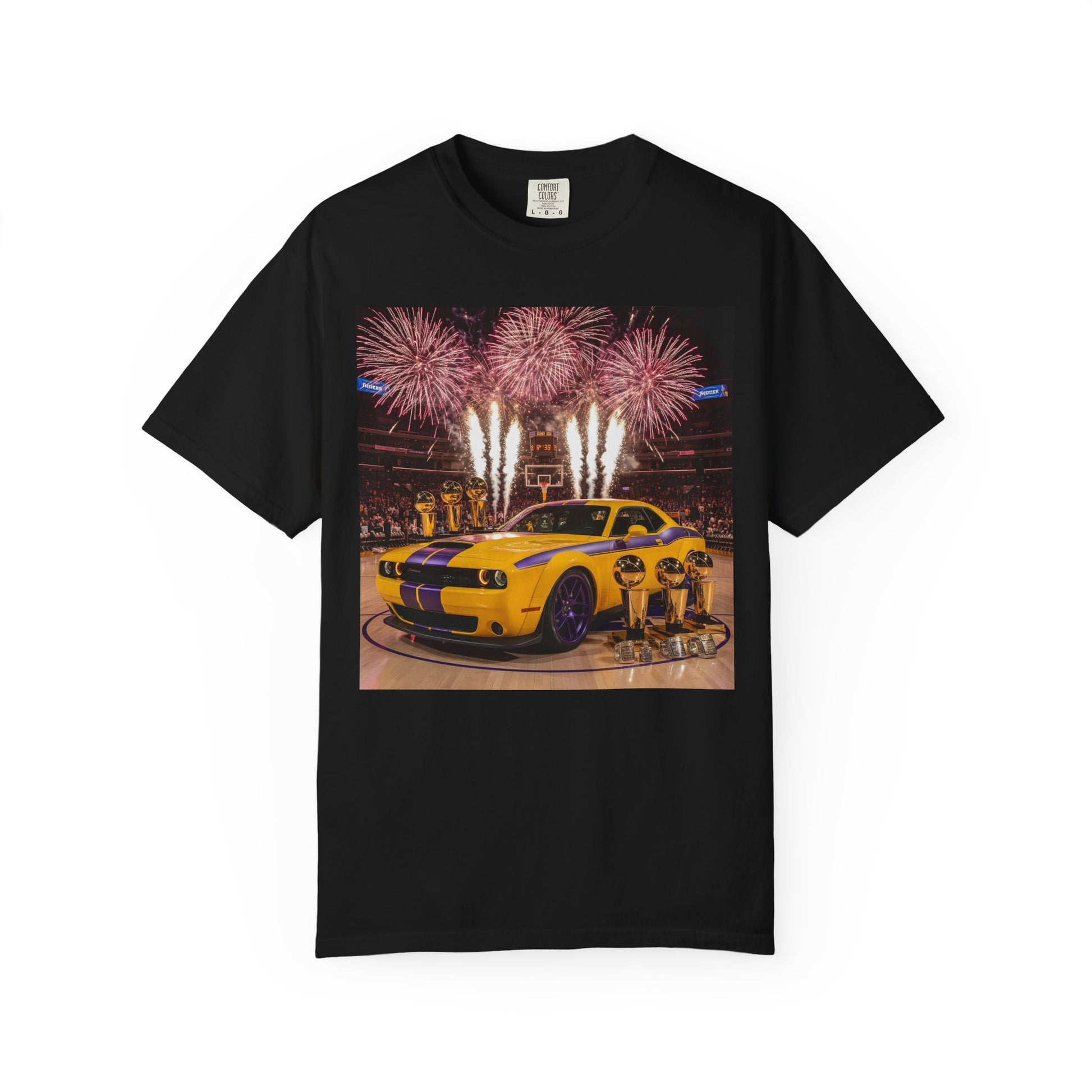 Fireworks & Fast Cars Unisex T-Shirt - Perfect for Car Lovers, Festivals, Birthdays, Racing Events, Casual Wear