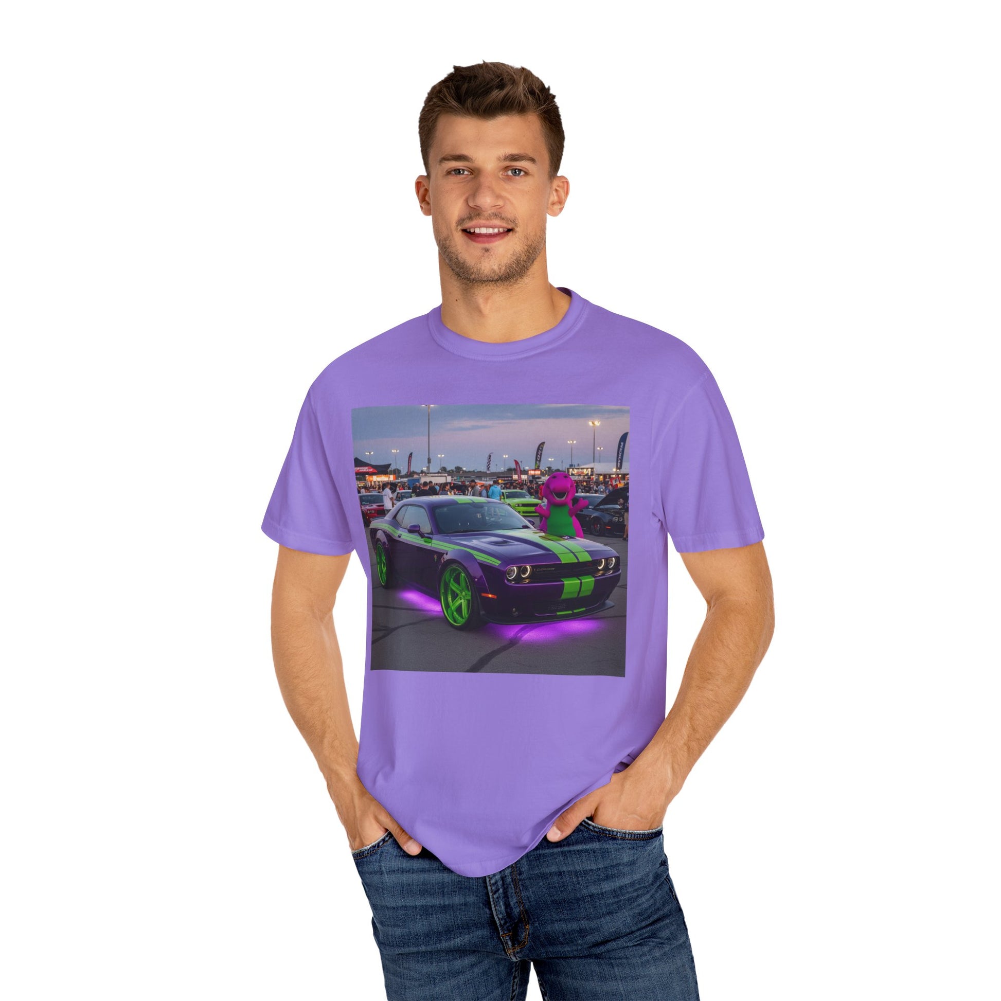 Neon Car Vibe T-Shirt, Car Enthusiast Shirt, Unisex Graphic Tee, Automotive Gift, Casual Wear, Street Style, Car Show Tee