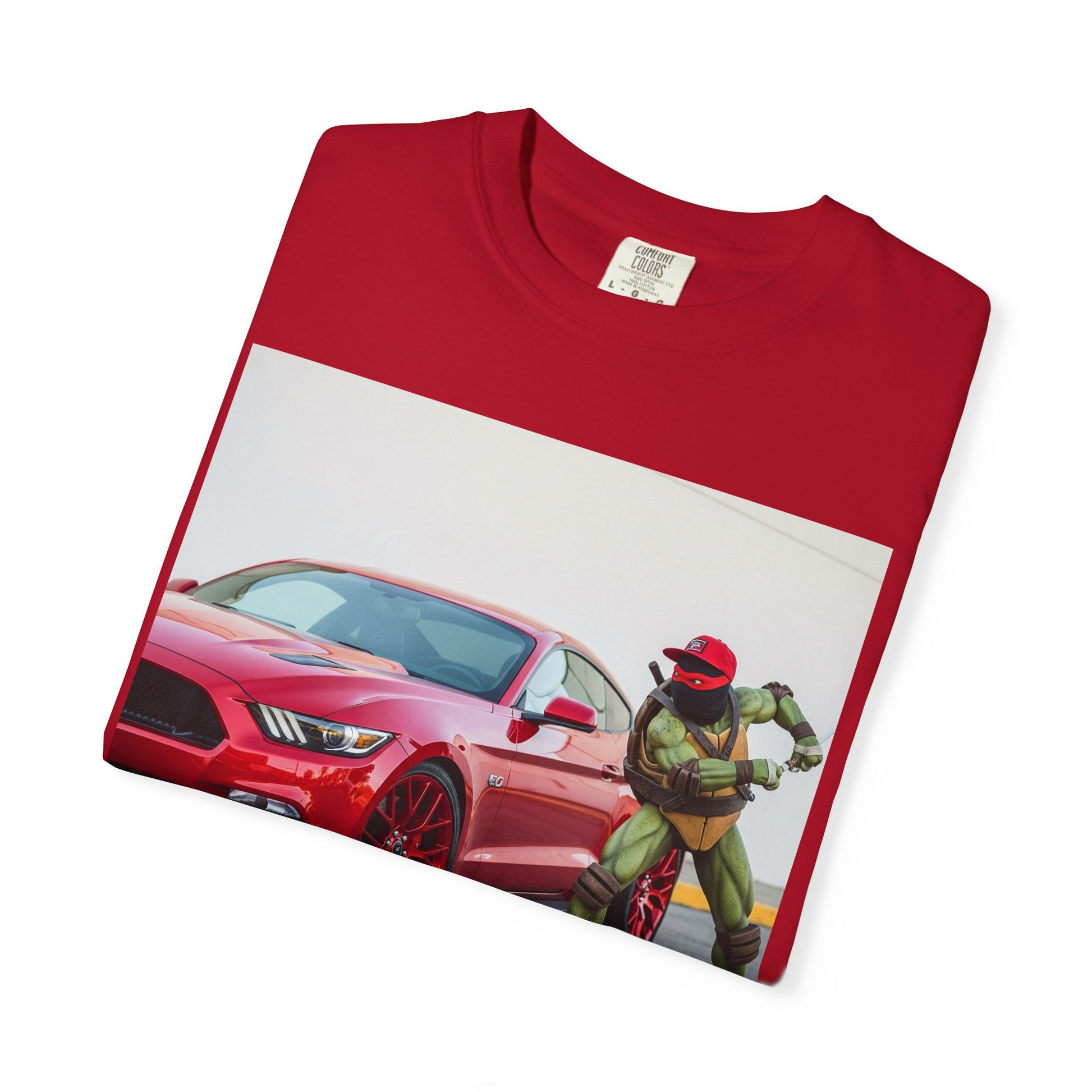 Cool Car & Ninja Graphic T-shirt, Unisex Fashion Tee, Unique Gift, Car Enthusiast Shirt, Nostalgic Wear, Fun Casual Outfit