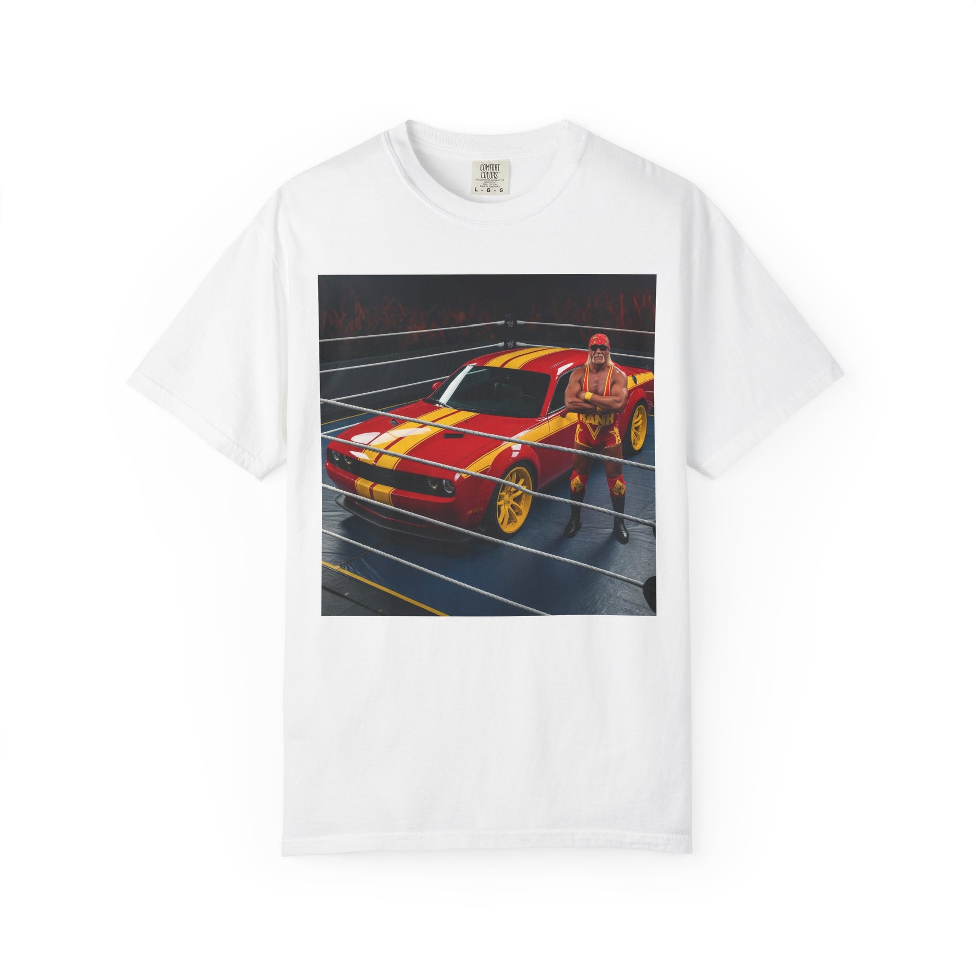 Vibrant Unisex Garment-Dyed T-Shirt - Retro Racing Design, Car Lovers Gift, Casual Wear, Unique Graphic Tee, Birthday Gift