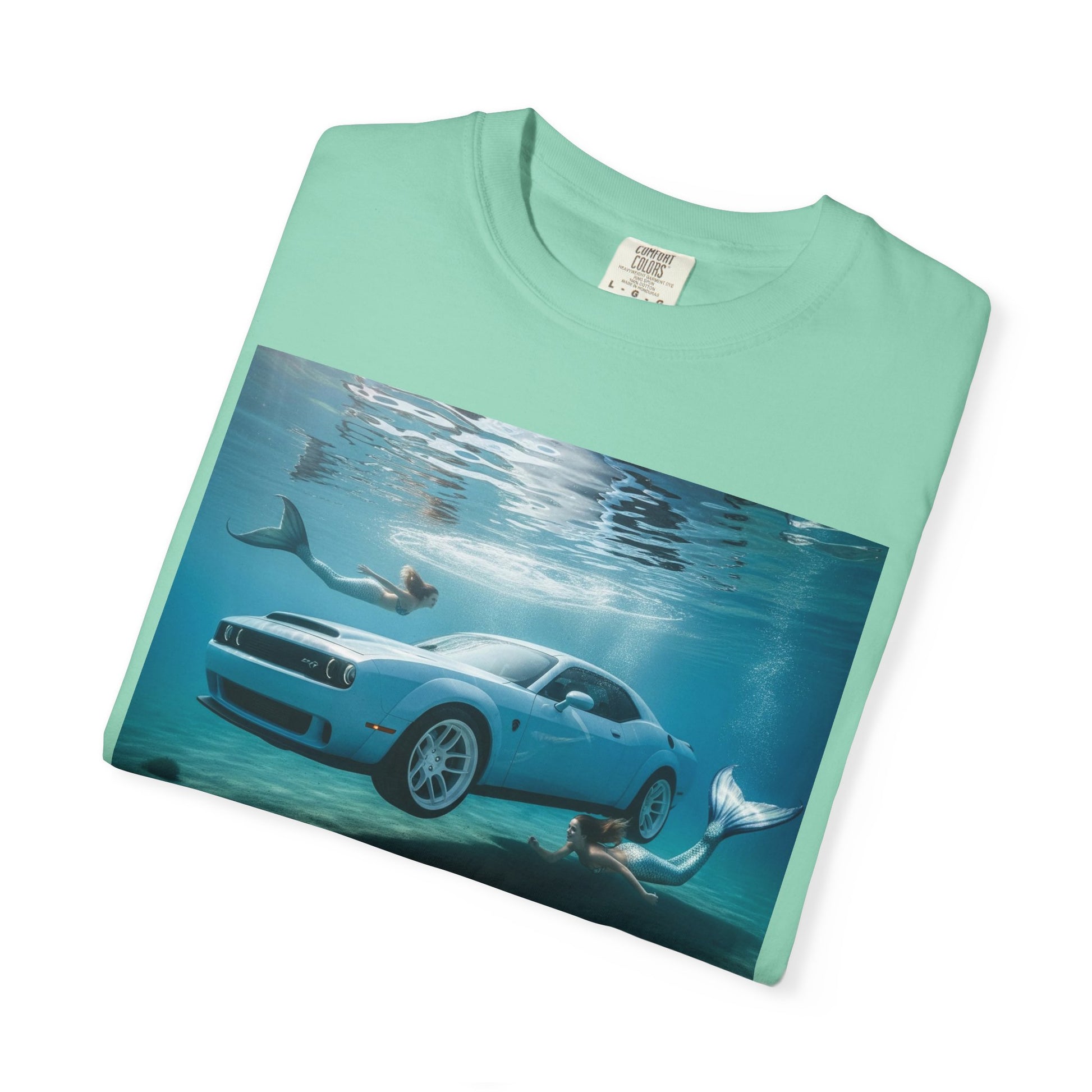 Ocean Escape Unisex T-Shirt, Cool Car Underwater Tee, Funny Beach Shirt, Summer Style, Gift for Car Lovers