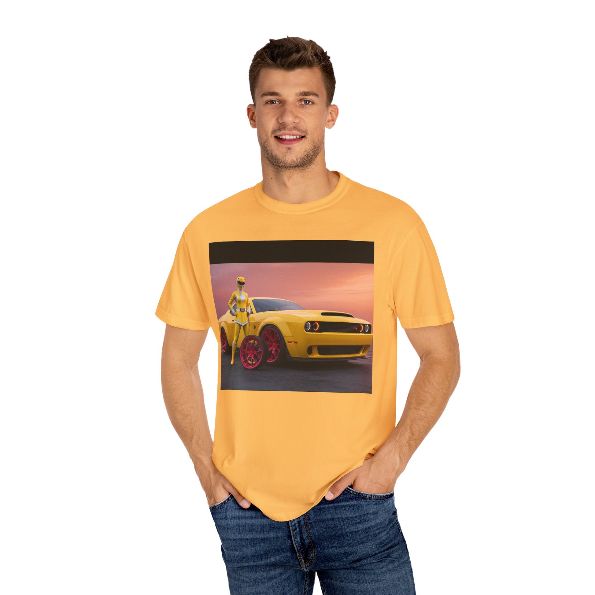 Vibrant Car-Themed Unisex Tee - Perfect Gift for Car Lovers, Streetwear Style, Casual Wear, Automotive Fan Apparel, Birthday Gift
