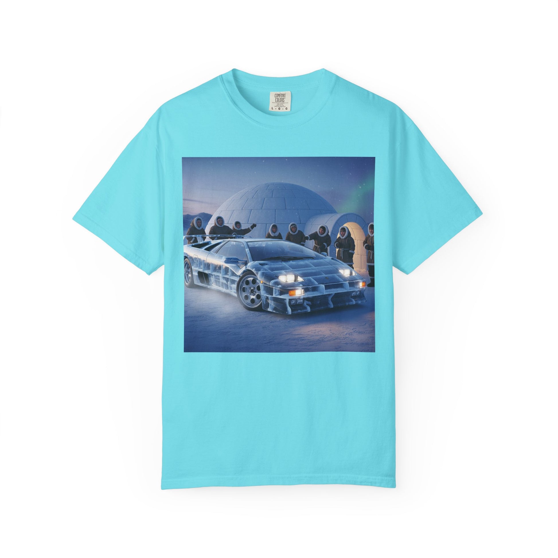 Retro Sci-Fi Car T-Shirt | Unisex Garment-Dyed Tee | Cool Graphic Tee | Perfect Gift for Car Lovers | Vintage Style | Unique Fashion