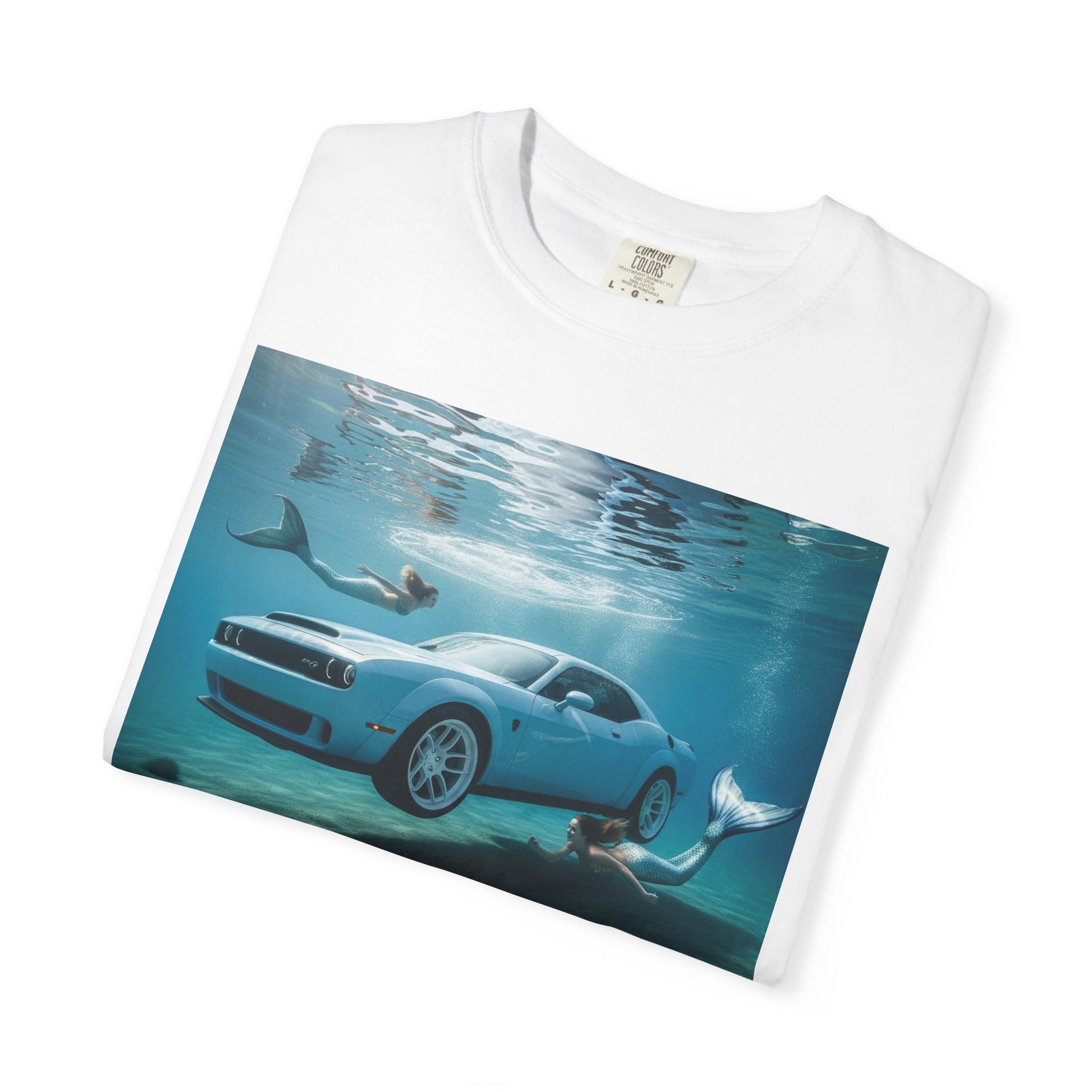 Ocean Escape Unisex T-Shirt, Cool Car Underwater Tee, Funny Beach Shirt, Summer Style, Gift for Car Lovers