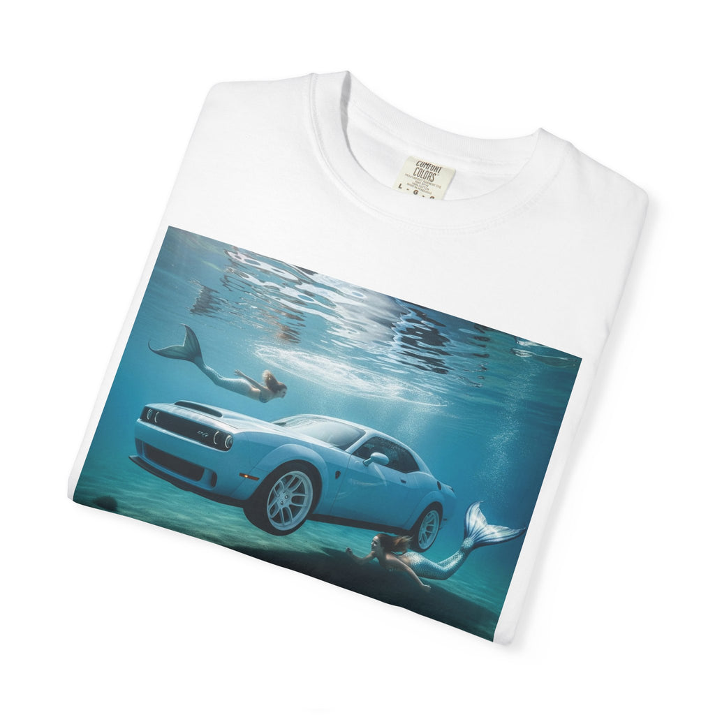 Ocean Escape Unisex T-Shirt, Cool Car Underwater Tee, Funny Beach Shirt, Summer Style, Gift for Car Lovers