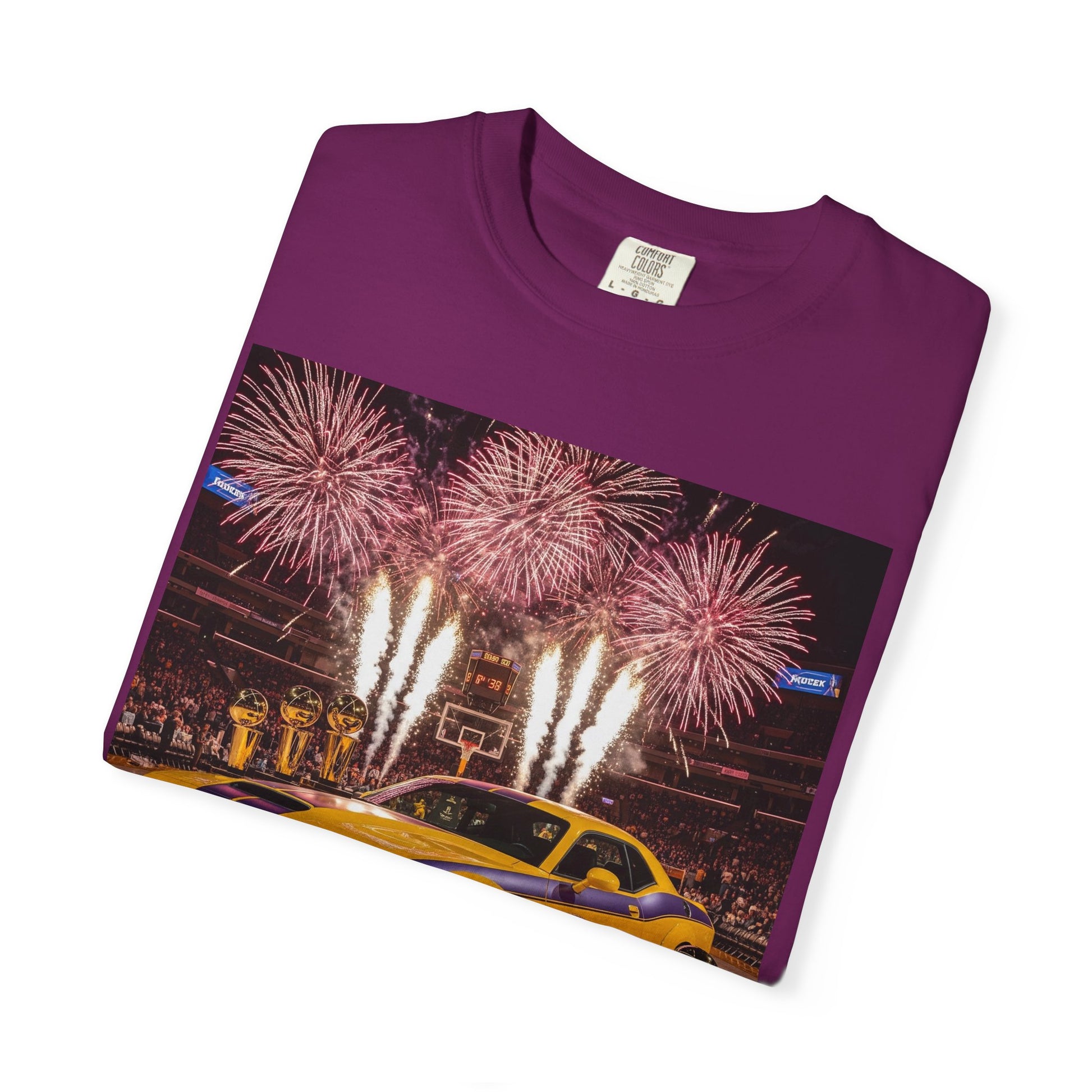 Fireworks & Fast Cars Unisex T-Shirt - Perfect for Car Lovers, Festivals, Birthdays, Racing Events, Casual Wear