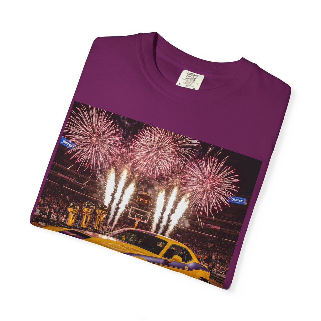 Fireworks & Fast Cars Unisex T-Shirt - Perfect for Car Lovers, Festivals, Birthdays, Racing Events, Casual Wear
