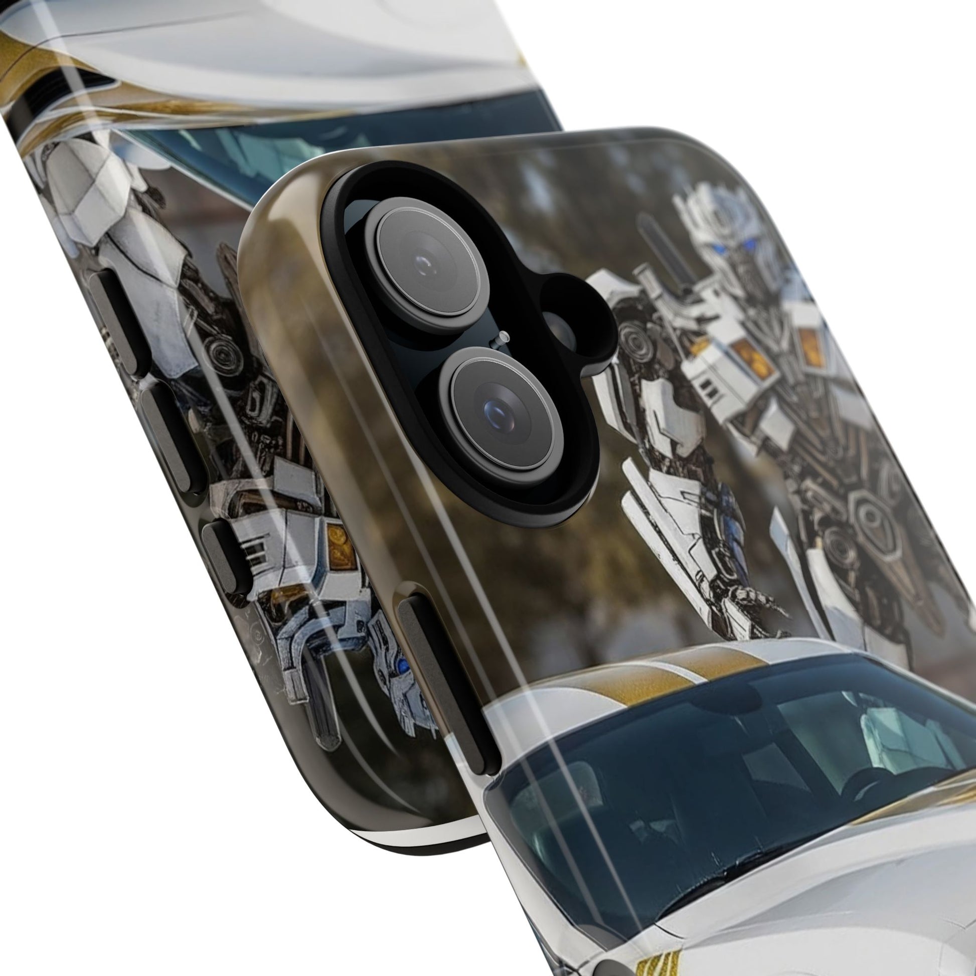 Transforming Vehicle Phone Case with Robot Design, Tough Phone Cover, Car Lover Gift, Cool Accessory, Unique Design