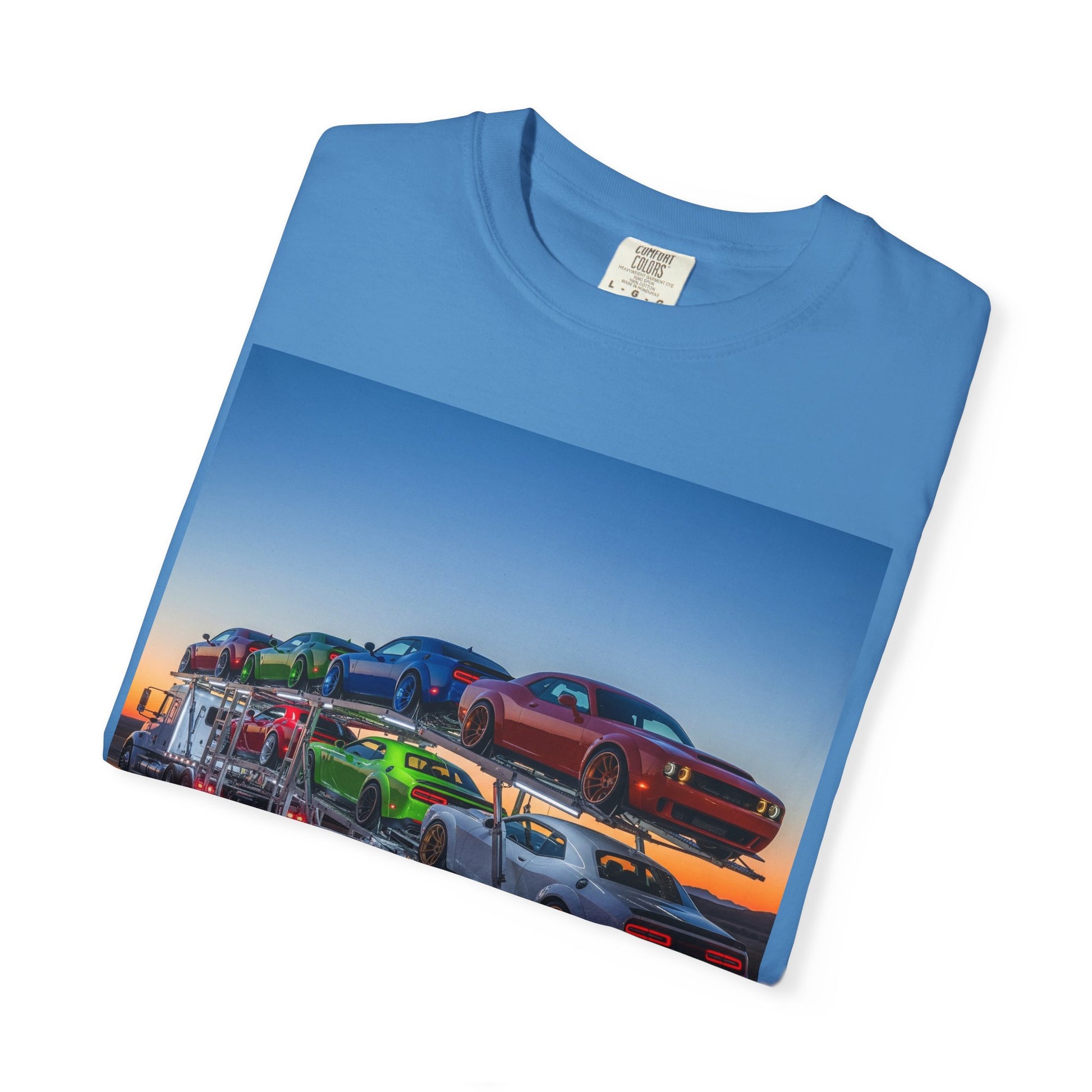 Vintage Car Transport Unisex T-shirt, Retro Car Lover Gift, Automotive Graphic Tee, Car Enthusiast Apparel, Nostalgic Summer Wear