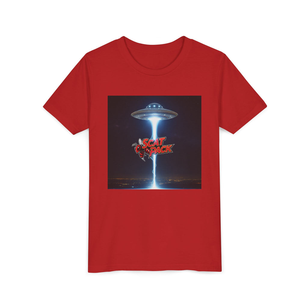 Youth Alien Graphic Tee, Fun T-Shirt for Kids, Sci-Fi Lovers Tee, Summer Playwear, Unique Gift for Birthdays