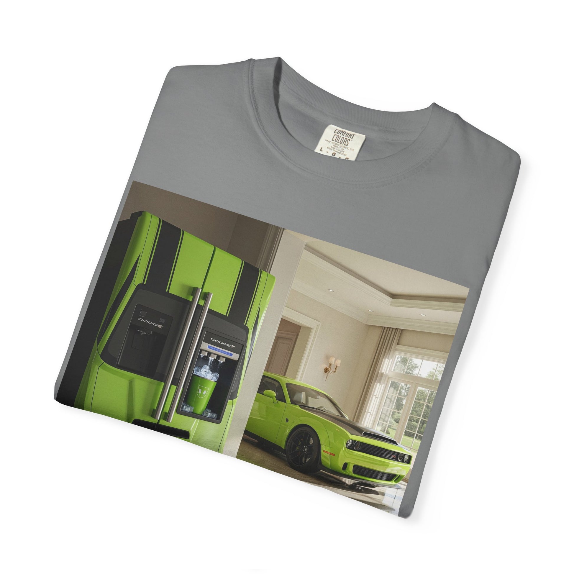 Green Supercar Photo T-Shirt — Luxury Sports Car Graphic Tee