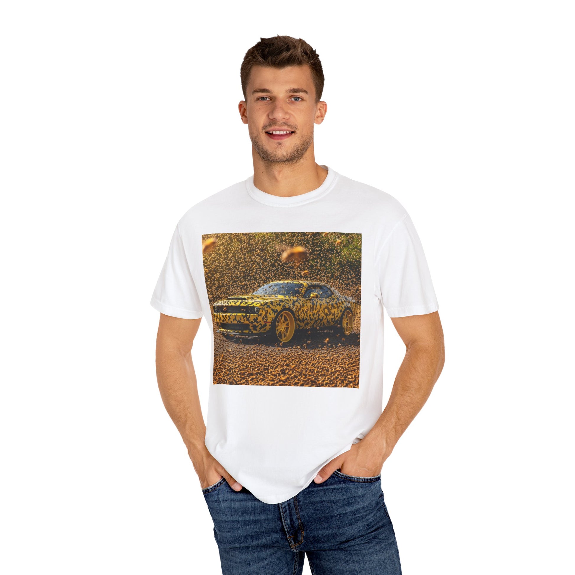 Vintage Car-Print T-Shirt, Car Lovers Gift, Unisex Graphic Tee, Casual Wear, Automotive Fashion, Gift for Him/Her