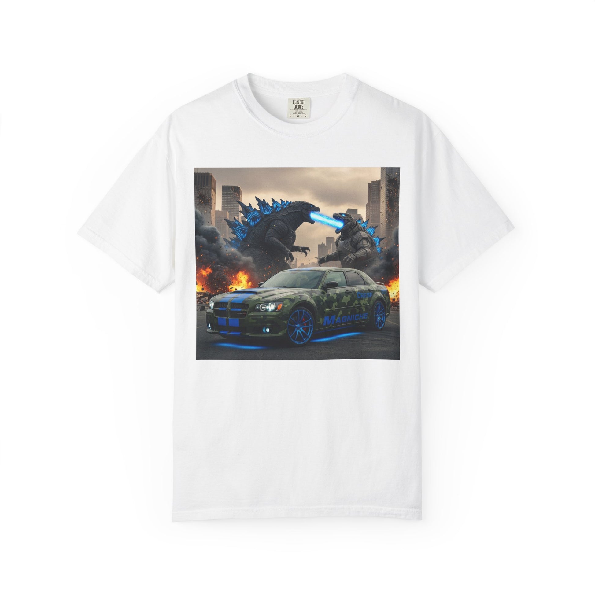 Urban Monster-Themed Unisex T-Shirt, Graphic Tee for Car Lovers, Perfect for Kids Birthdays, Casual Wear, and Comic Con