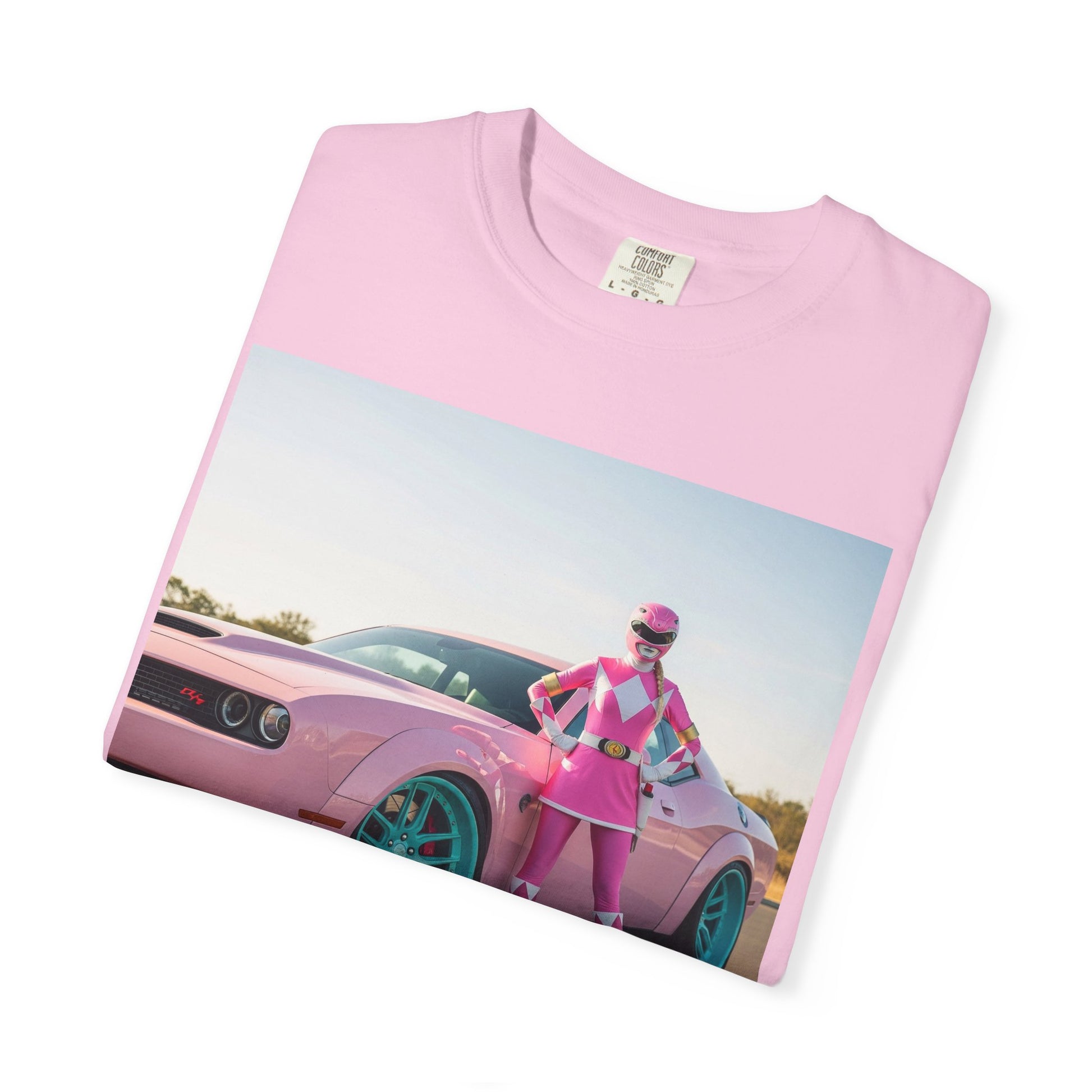 Retro Car T-shirt, Vintage Pink Style Tee, Gift for Car Lovers, Cool Graphic Tee, Casual Wear for Everyday Use