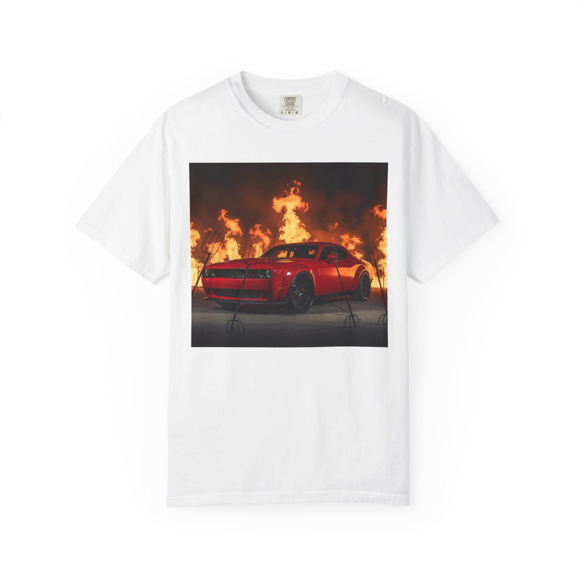 Fiery Muscle Car Unisex T-Shirt | Perfect for Car Lovers, Gift for Birthdays, Casual Wear, Automotive Events, Gift for Him
