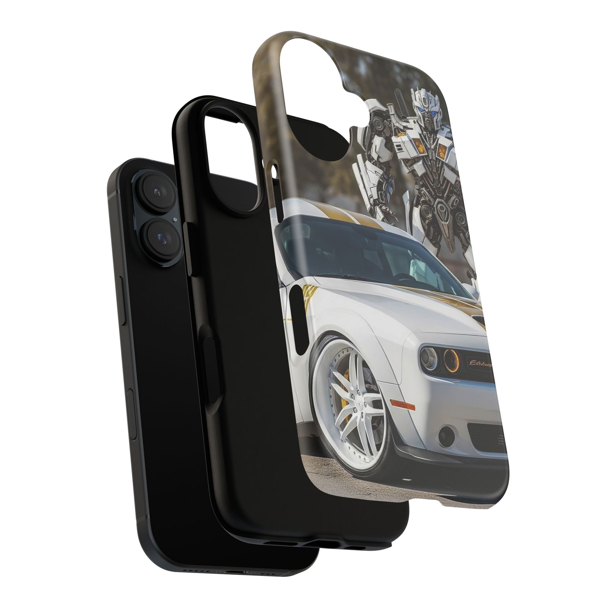 Transforming Vehicle Phone Case with Robot Design, Tough Phone Cover, Car Lover Gift, Cool Accessory, Unique Design