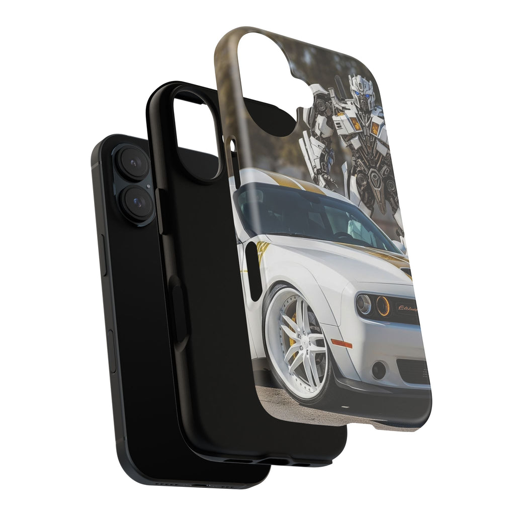 Transforming Vehicle Phone Case with Robot Design, Tough Phone Cover, Car Lover Gift, Cool Accessory, Unique Design