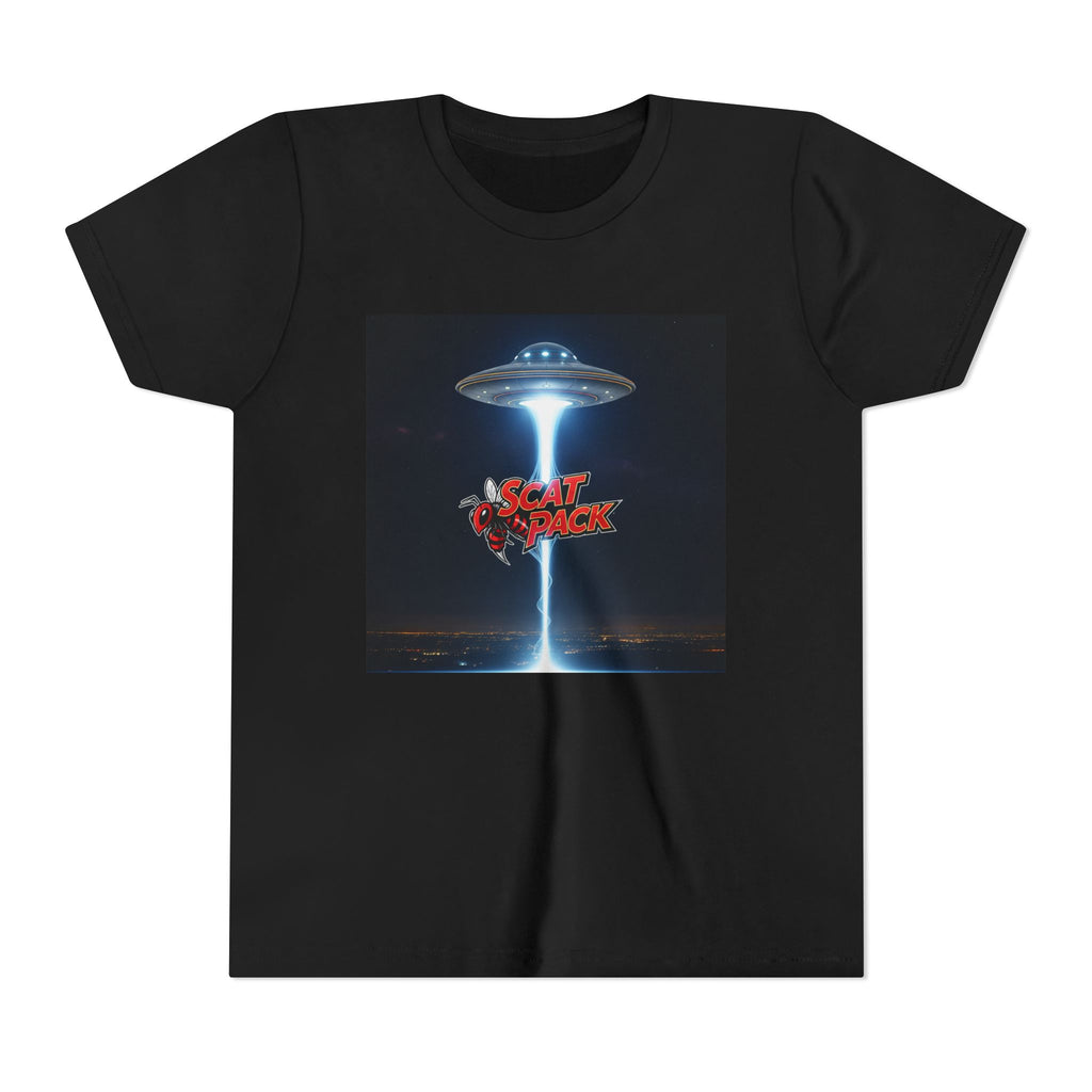 Youth Alien Graphic Tee, Fun T-Shirt for Kids, Sci-Fi Lovers Tee, Summer Playwear, Unique Gift for Birthdays