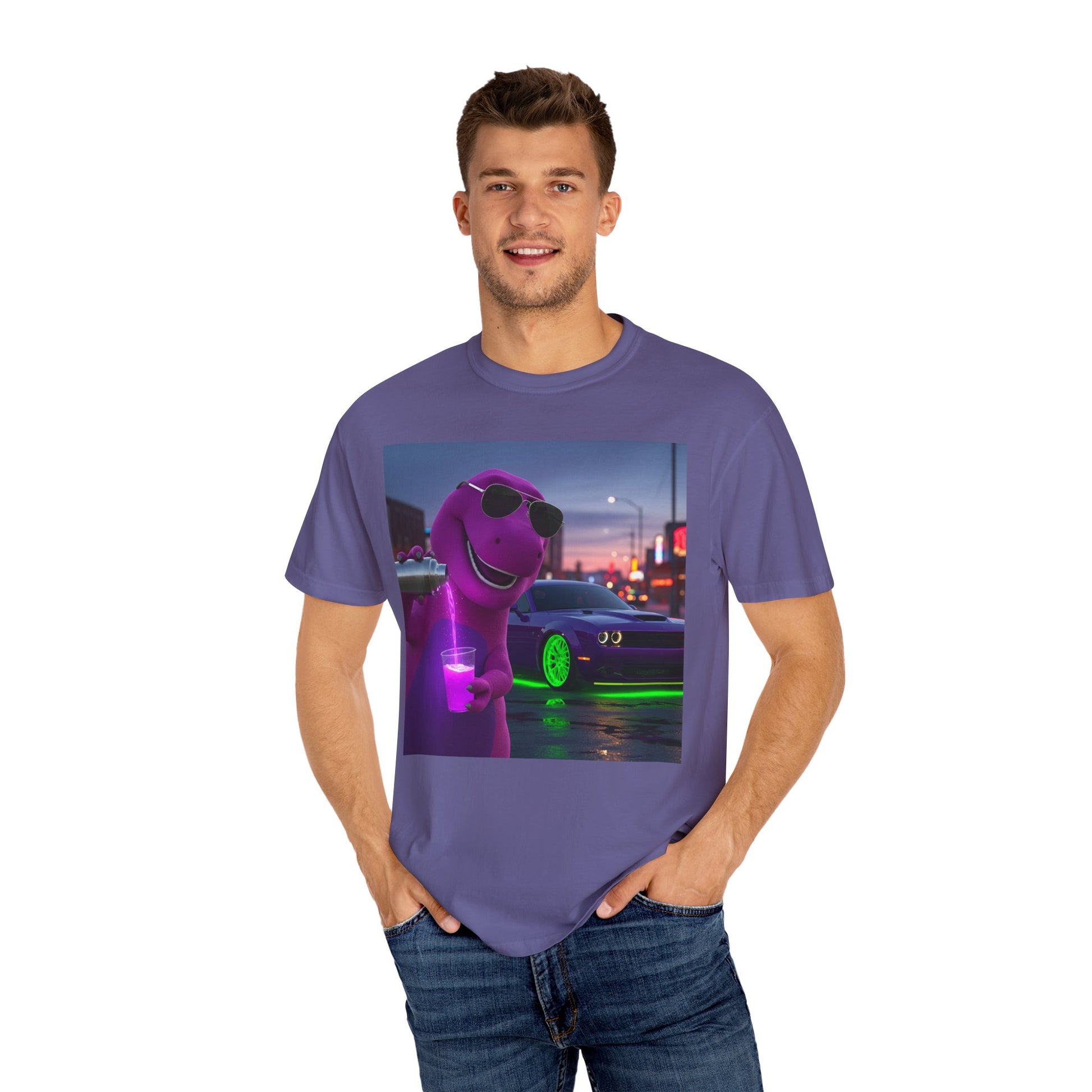 Chill Vibes Unisex T-Shirt - Fun Dinosaur Graphic Tee, Casual Streetwear, Funny Gift, Festive Party, Trendy Summer Style