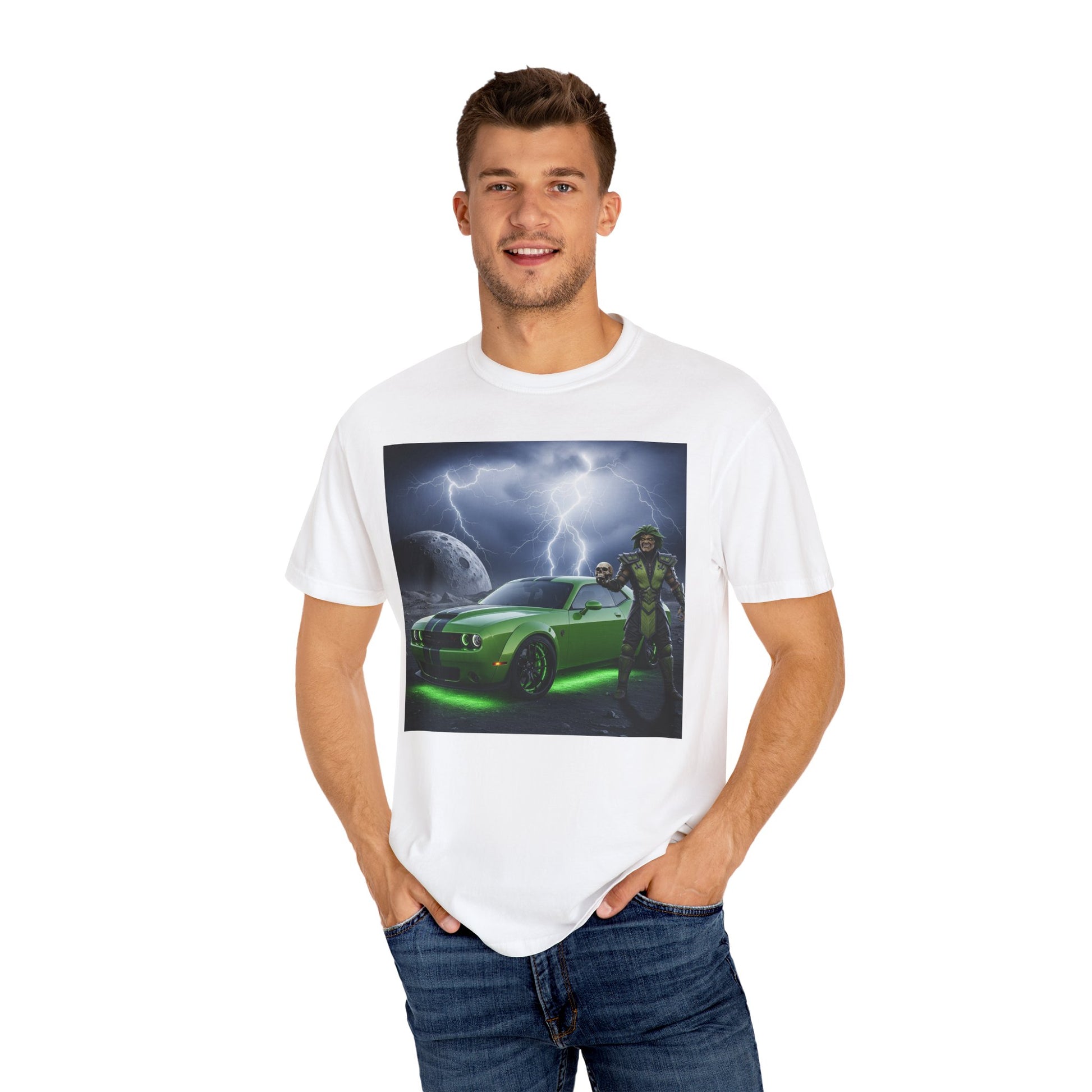 Galactic Racer Unisex T-Shirt, Car Lover’s Tee, Science Fiction Apparel, Cool Graphic Shirt, Gift for Car Enthusiasts