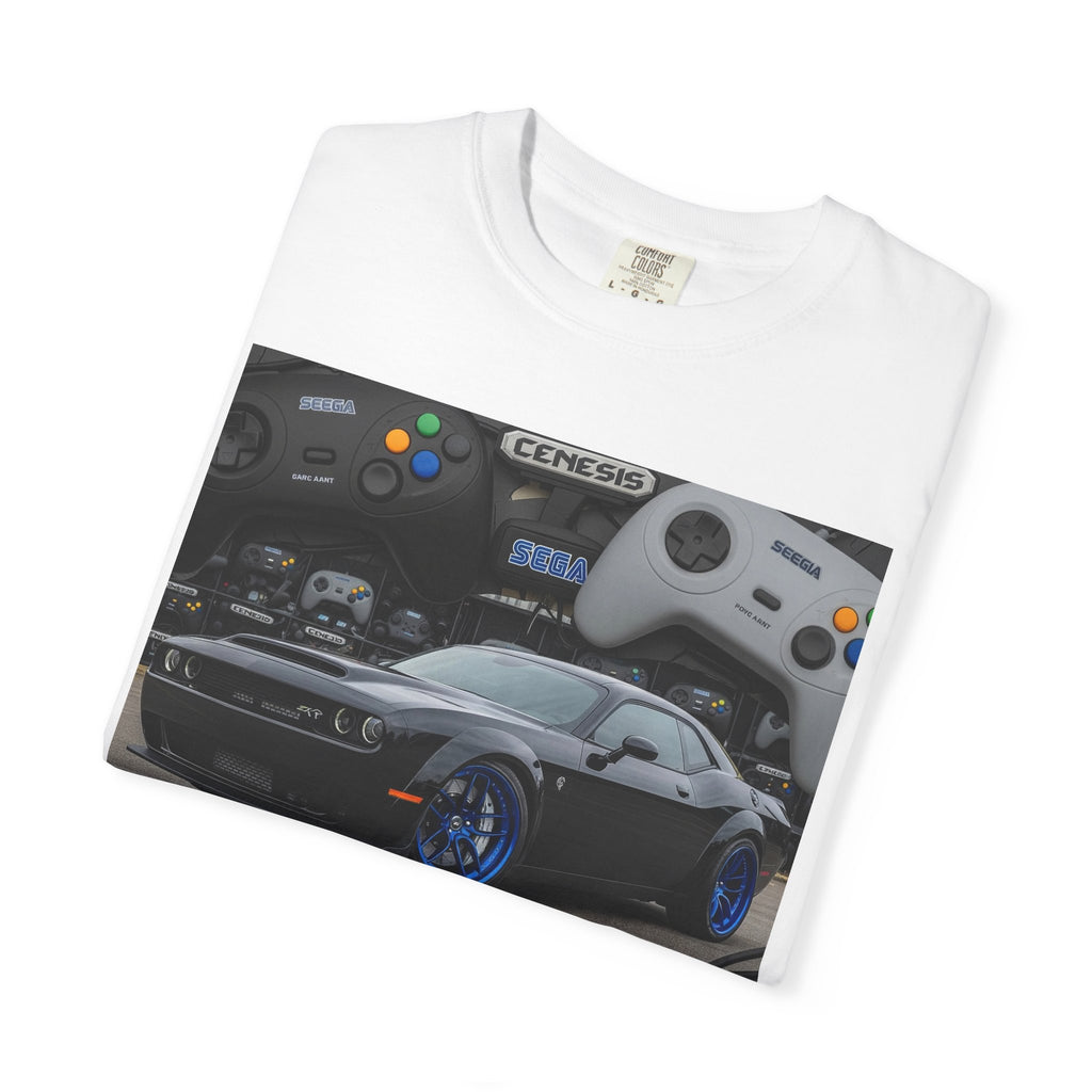 Retro Gamer T-Shirt, Unisex Gaming Tee, Video Game Lover Gift, Car Enthusiast Shirt, Fun Graphic Tee, Perfect for Gamers