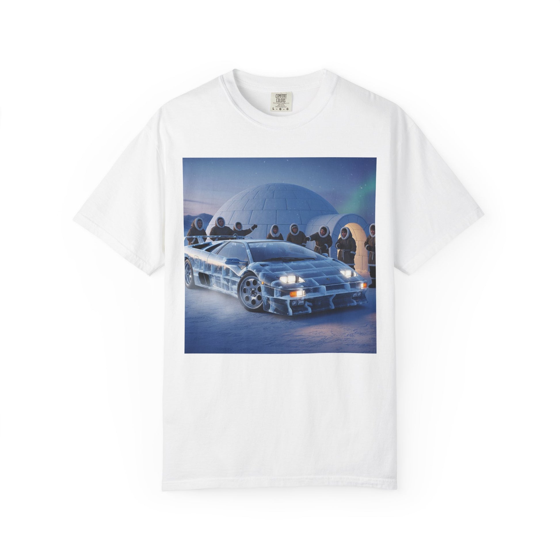 Retro Sci-Fi Car T-Shirt | Unisex Garment-Dyed Tee | Cool Graphic Tee | Perfect Gift for Car Lovers | Vintage Style | Unique Fashion
