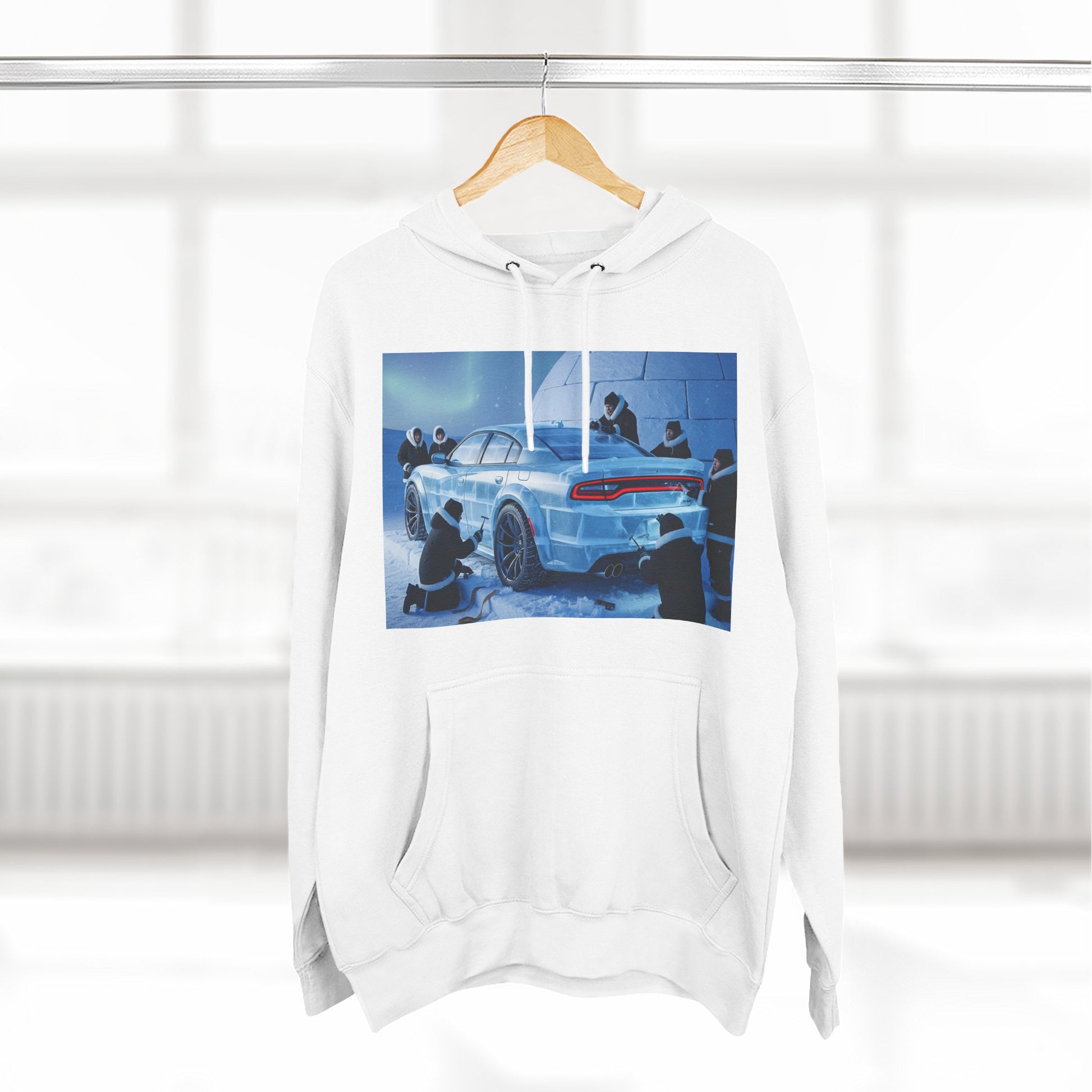 Cool Artwork Fleece Hoodie, Car Enthusiast Apparel, Streetwear Gift, Winter Fashion, Unique Graphic Hoodie