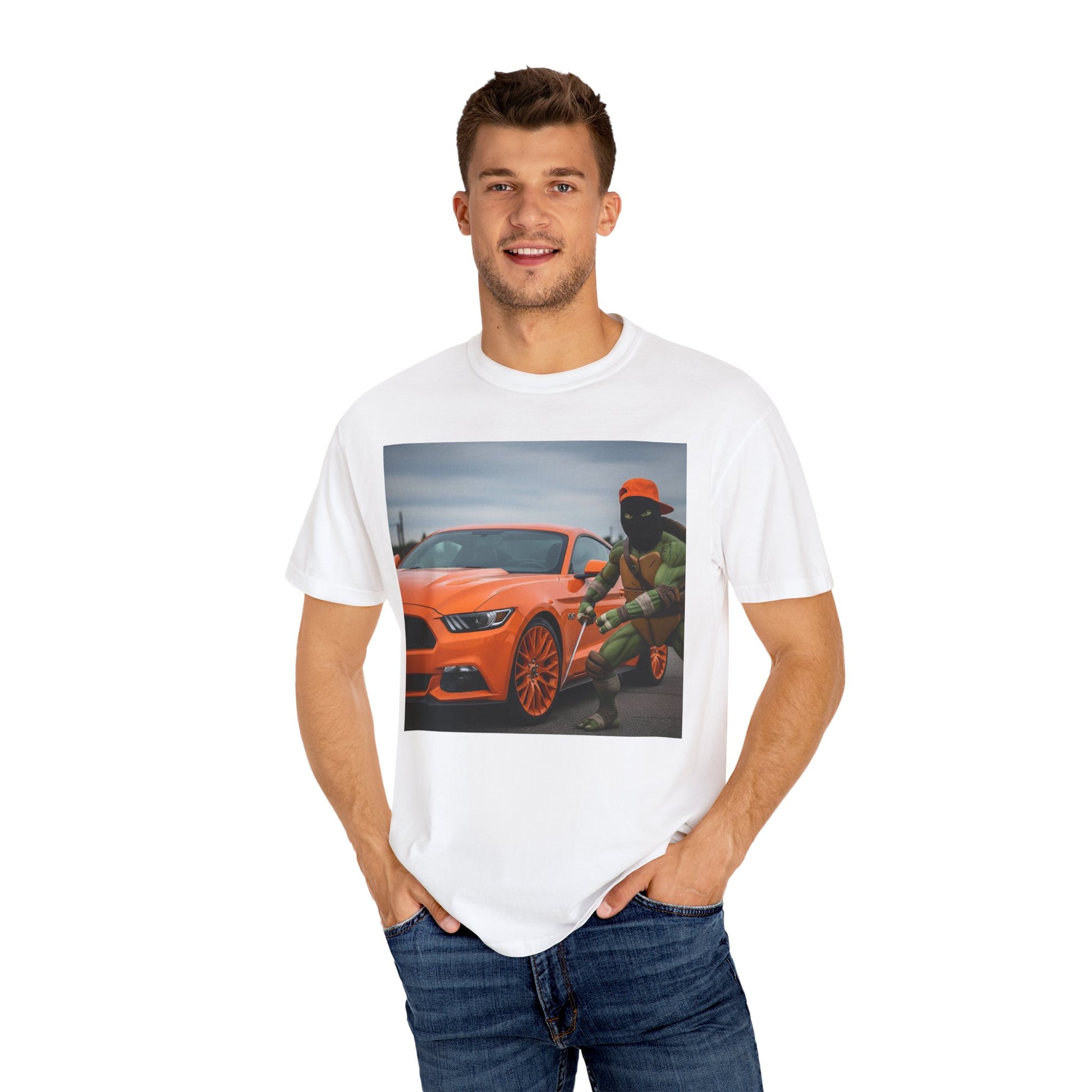 Cool Ninja Car T-shirt, Unisex Graphic Tee, Automotive Fan Apparel, Casual Wear for Boys and Girls, Birthday Gift, Anniversary T-shirt