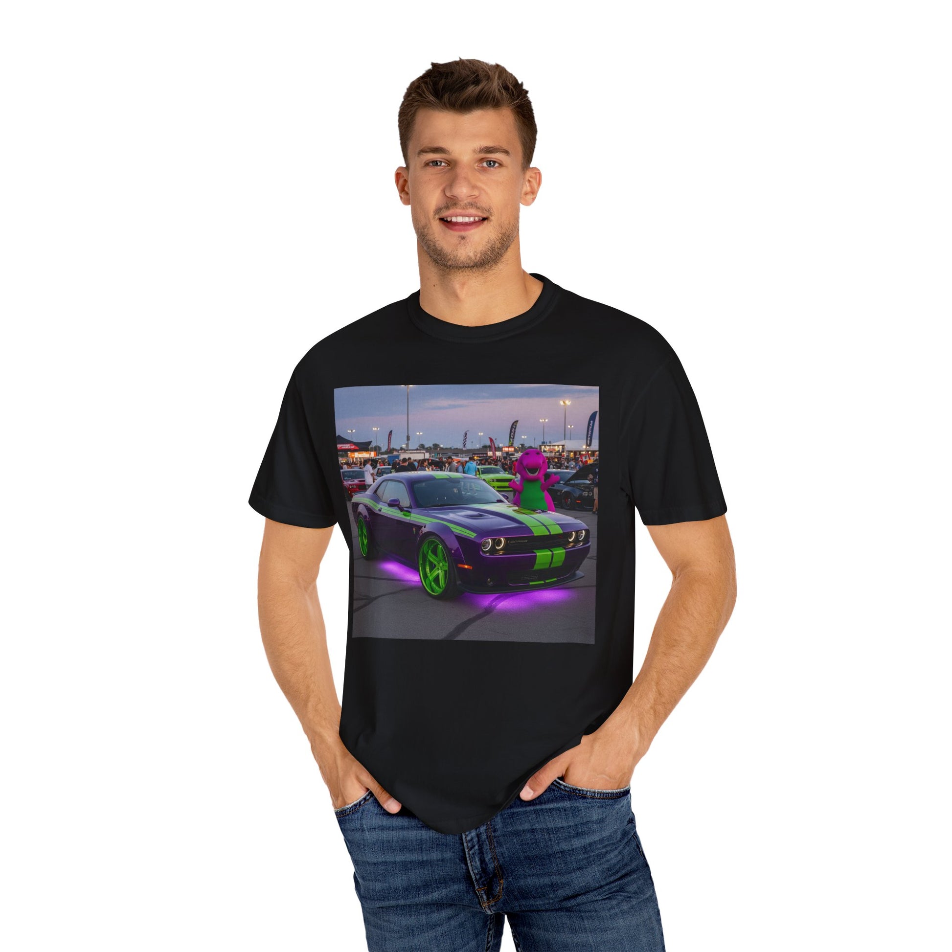 Neon Car Vibe T-Shirt, Car Enthusiast Shirt, Unisex Graphic Tee, Automotive Gift, Casual Wear, Street Style, Car Show Tee