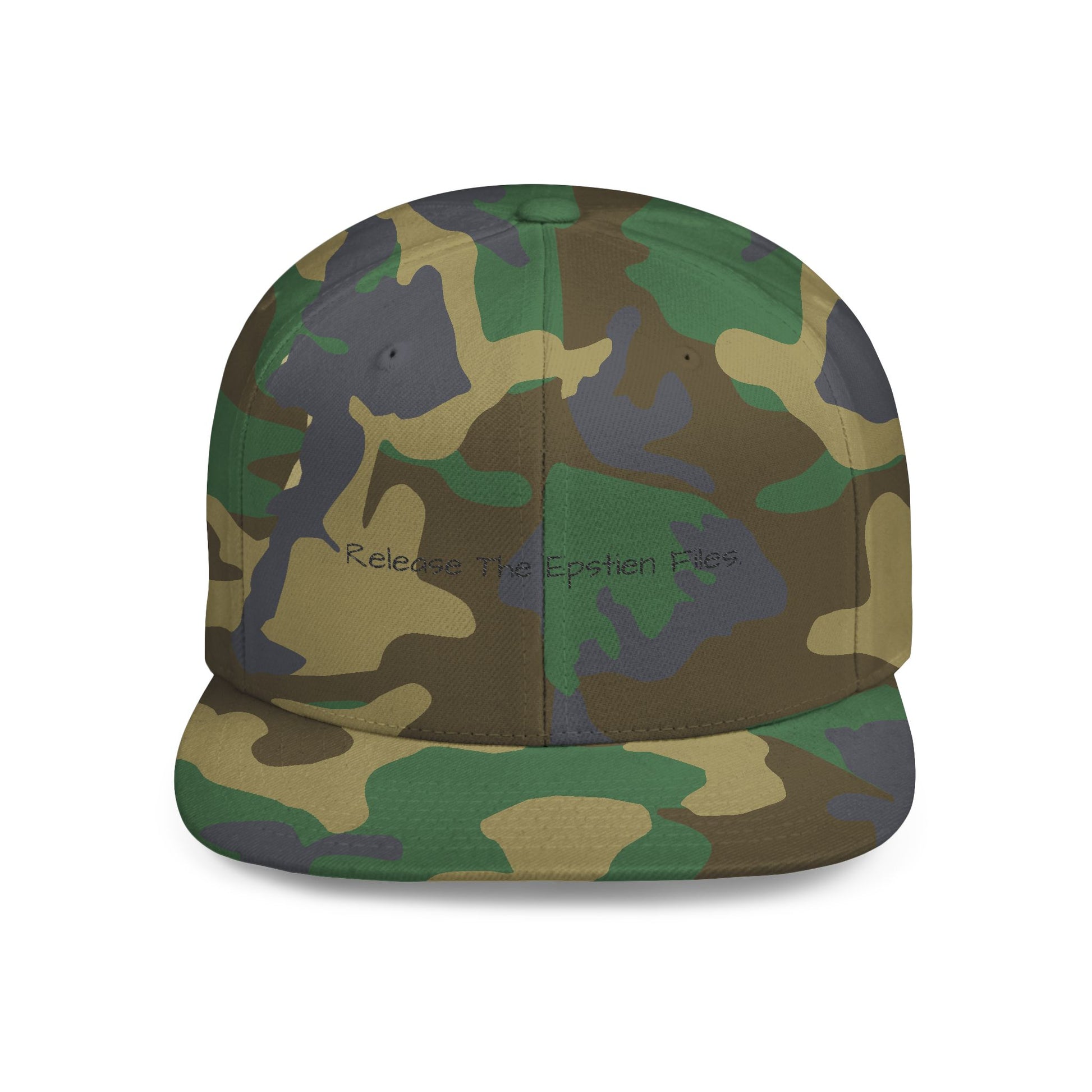 Stylish Flat Bill Snapback Cap - 'Release The Epstein Files', Trendy Hat for Supporters, Gift, Casual, Everyday Wear, Unisex