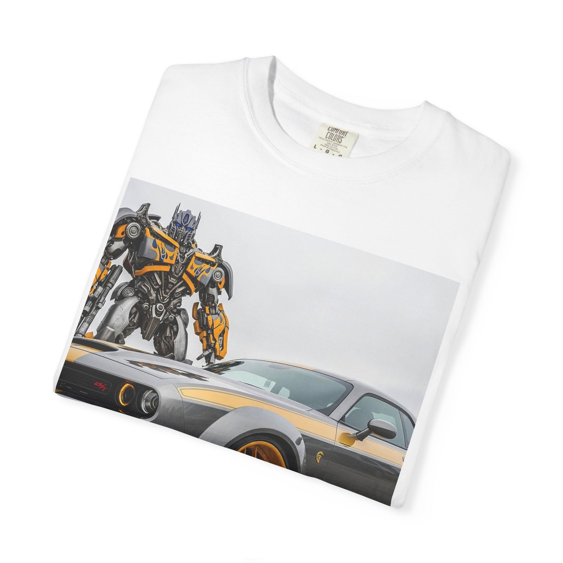 Transforming Car Tee, Unisex Graphic T-Shirt for Car Enthusiasts, Gift for Dad, Birthday Party, Automotive Style, Casual Wear