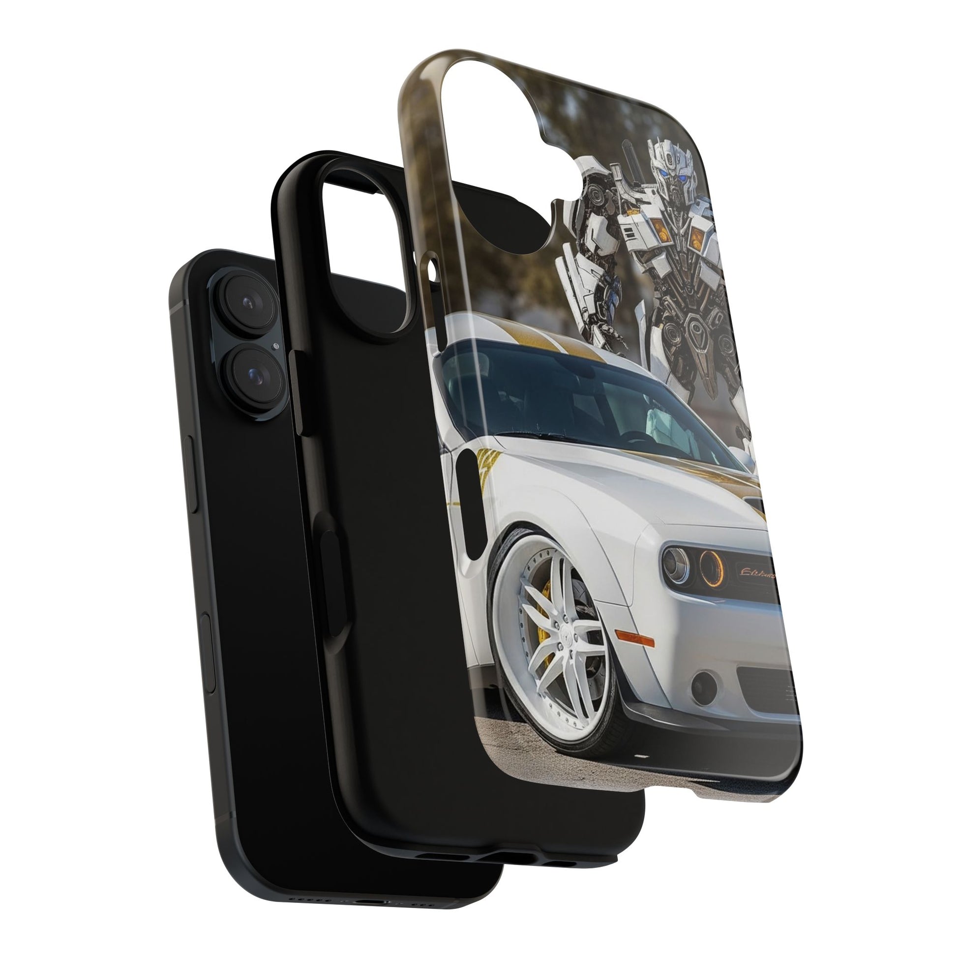 Transforming Vehicle Phone Case with Robot Design, Tough Phone Cover, Car Lover Gift, Cool Accessory, Unique Design