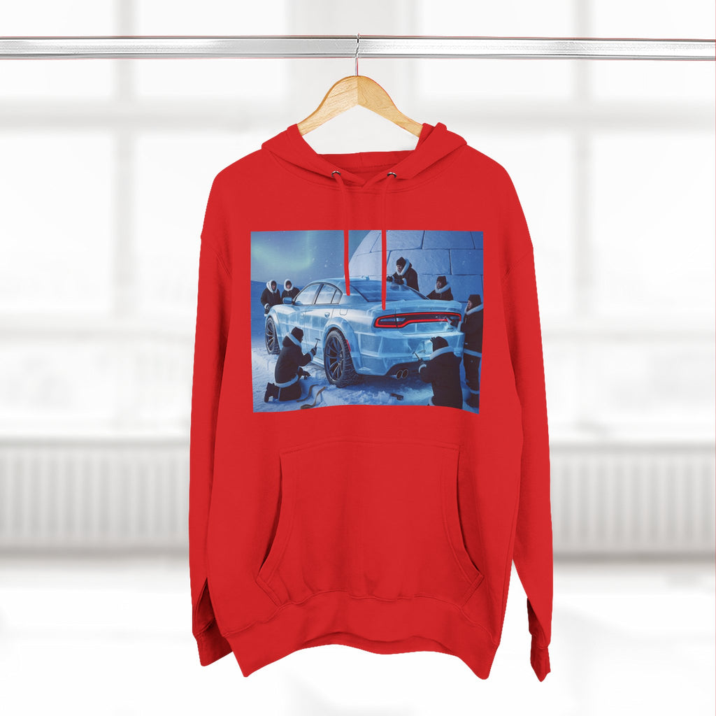 Cool Artwork Fleece Hoodie, Car Enthusiast Apparel, Streetwear Gift, Winter Fashion, Unique Graphic Hoodie