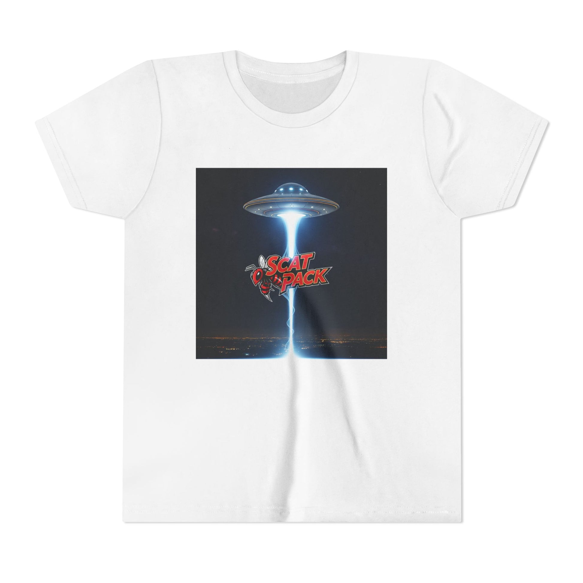 Youth Alien Graphic Tee, Fun T-Shirt for Kids, Sci-Fi Lovers Tee, Summer Playwear, Unique Gift for Birthdays