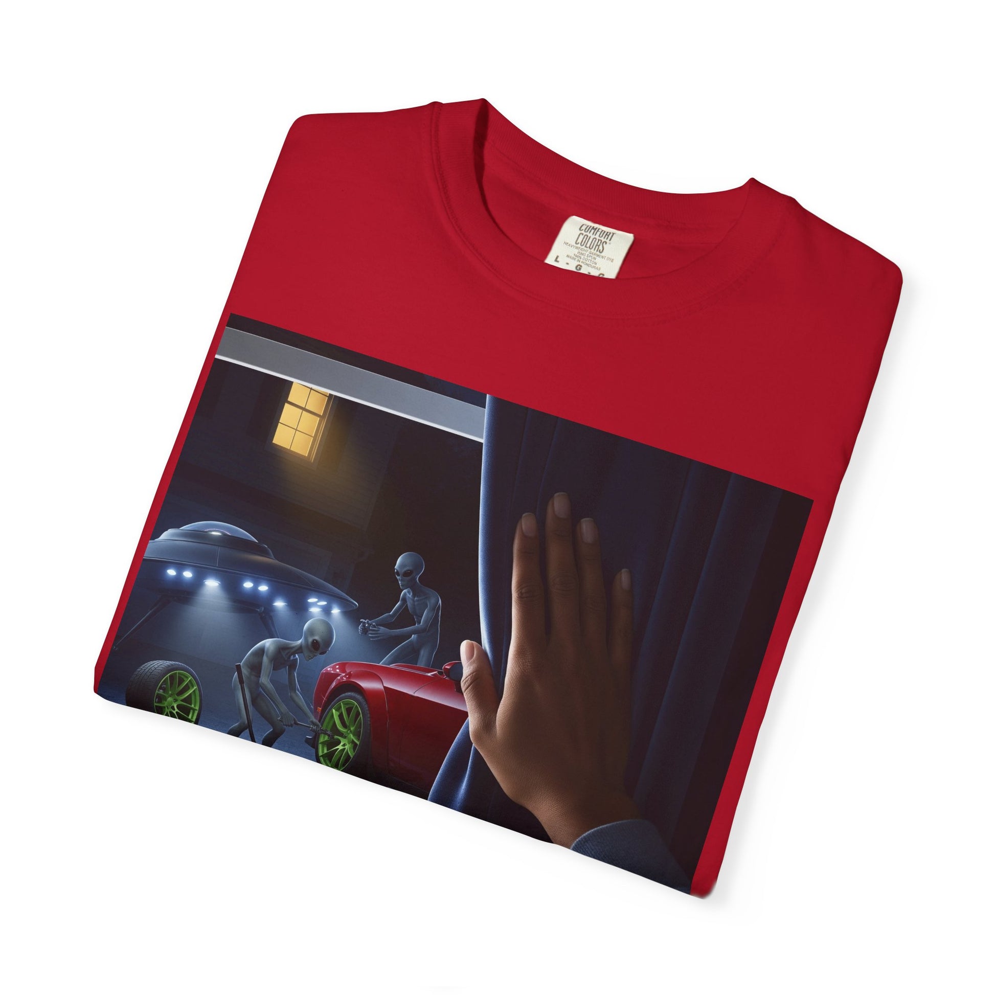 Whimsical Unisex Garment-Dyed T-shirt featuring Playful Design, Perfect for Gifts, Casual Wear, Parties, and Everyday Fun