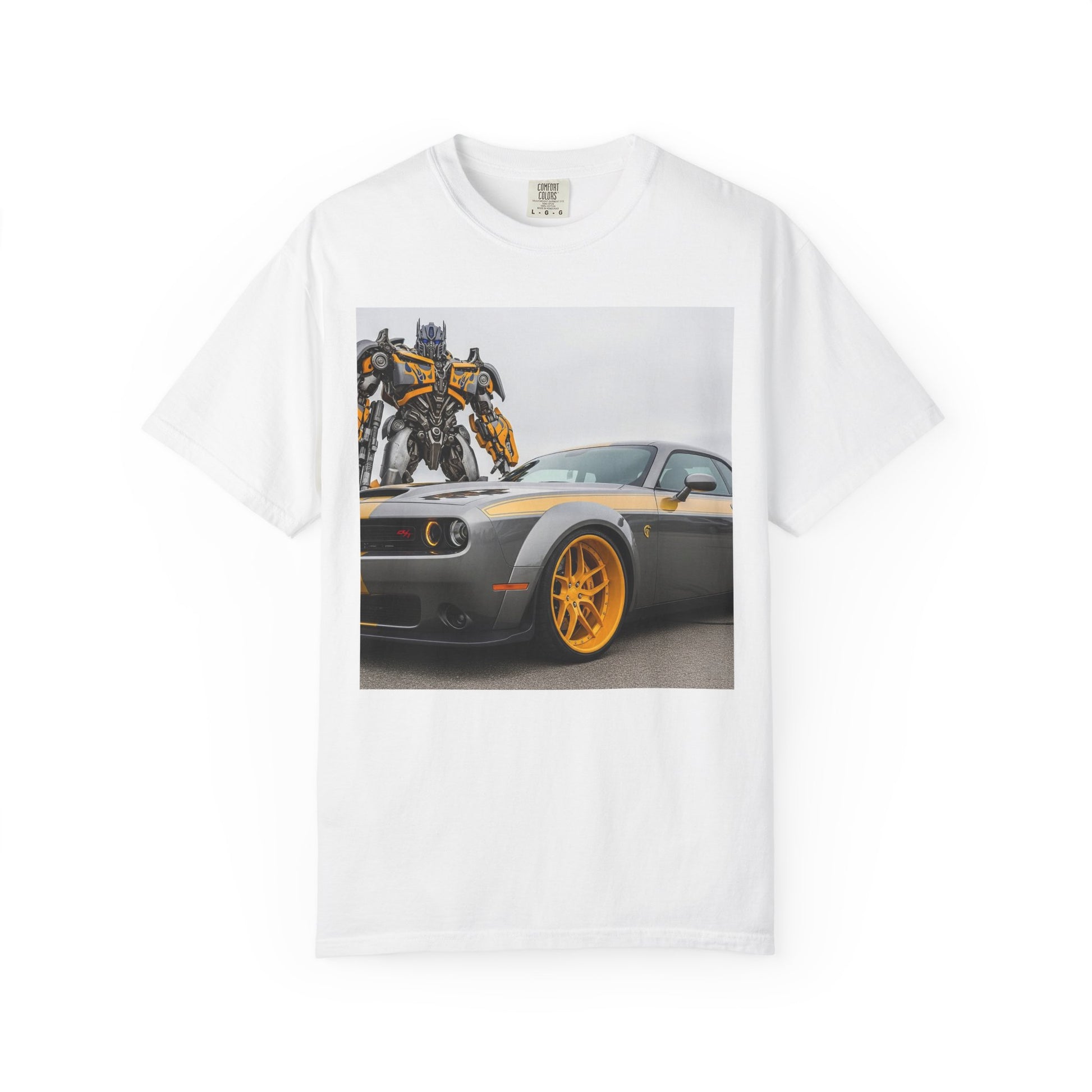 Transforming Car Tee, Unisex Graphic T-Shirt for Car Enthusiasts, Gift for Dad, Birthday Party, Automotive Style, Casual Wear
