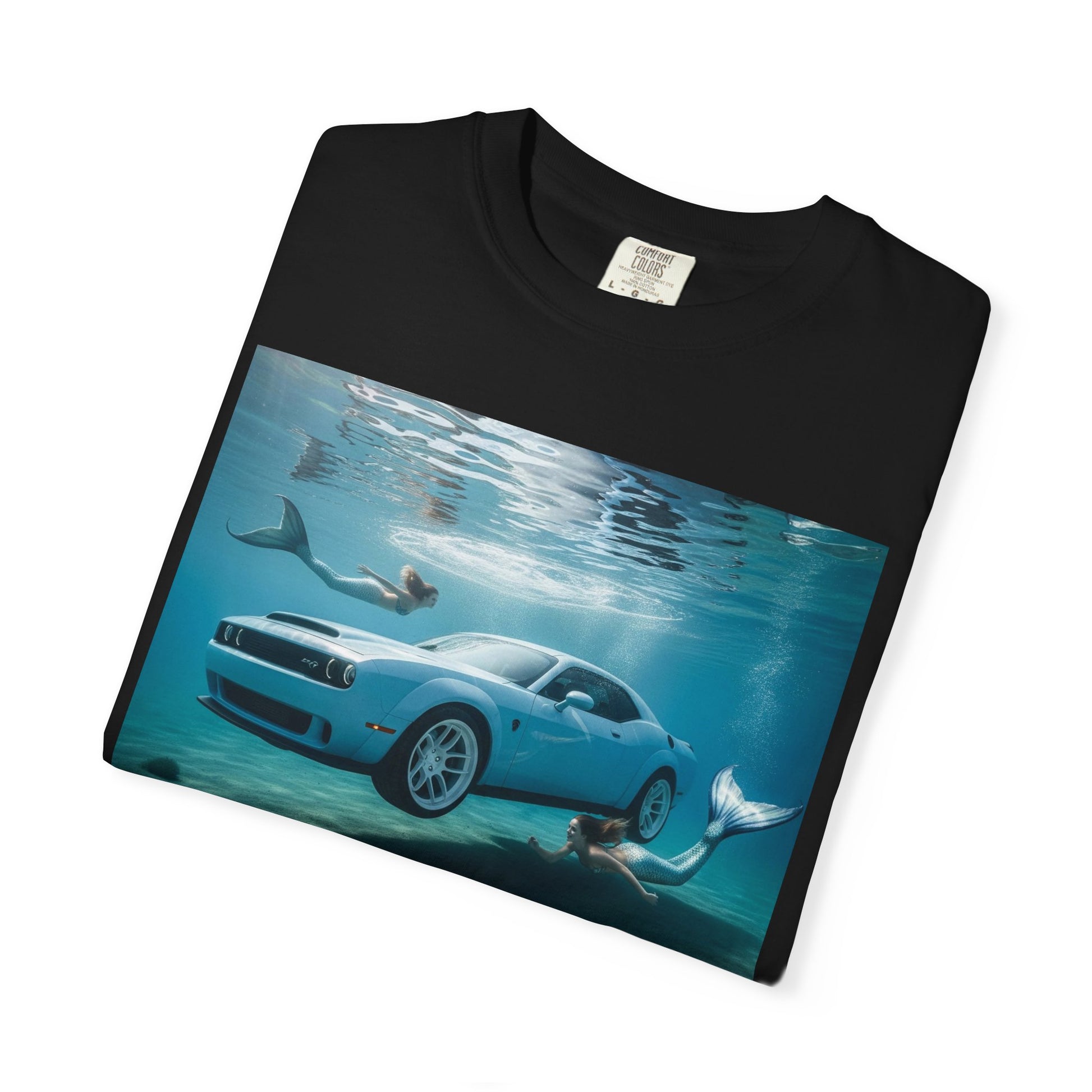 Ocean Escape Unisex T-Shirt, Cool Car Underwater Tee, Funny Beach Shirt, Summer Style, Gift for Car Lovers