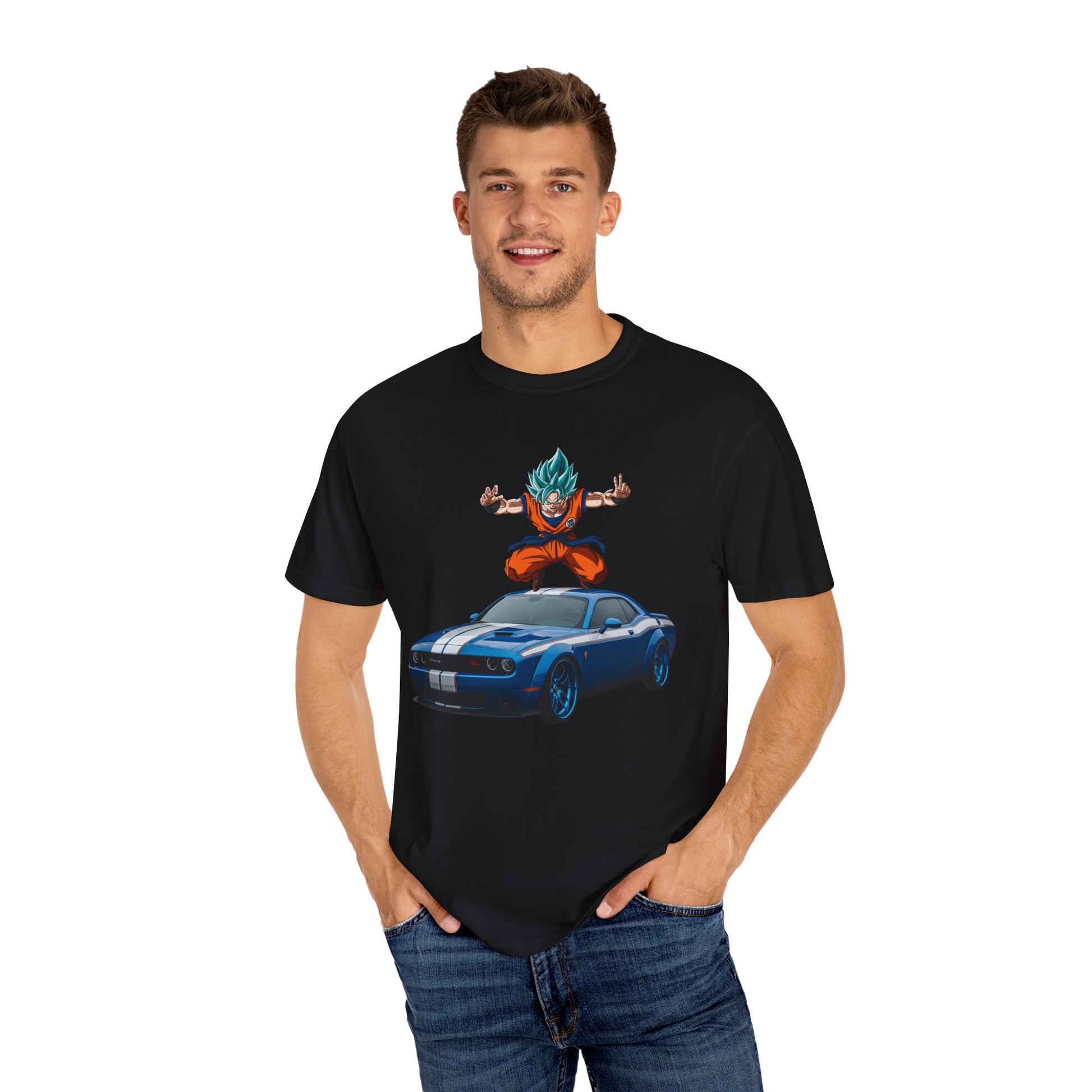 Dragon Ball Z Super Saiyan T-Shirt, Unisex Graphic Tee, Anime Fan Gift, Car Enthusiast Apparel, Casual Wear, Birthday Surprise