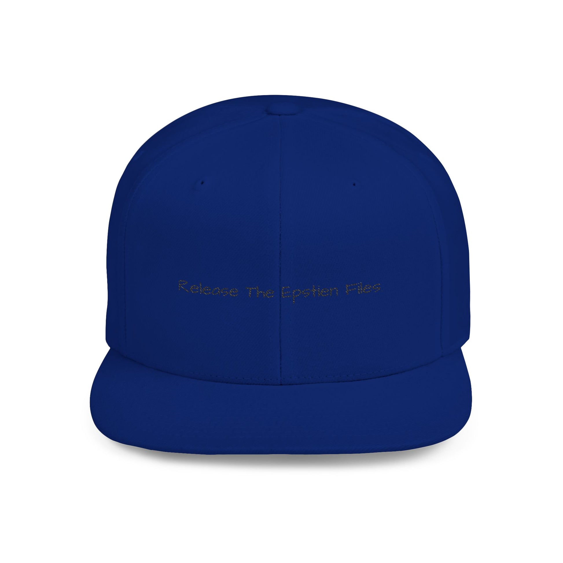 Stylish Flat Bill Snapback Cap - 'Release The Epstein Files', Trendy Hat for Supporters, Gift, Casual, Everyday Wear, Unisex
