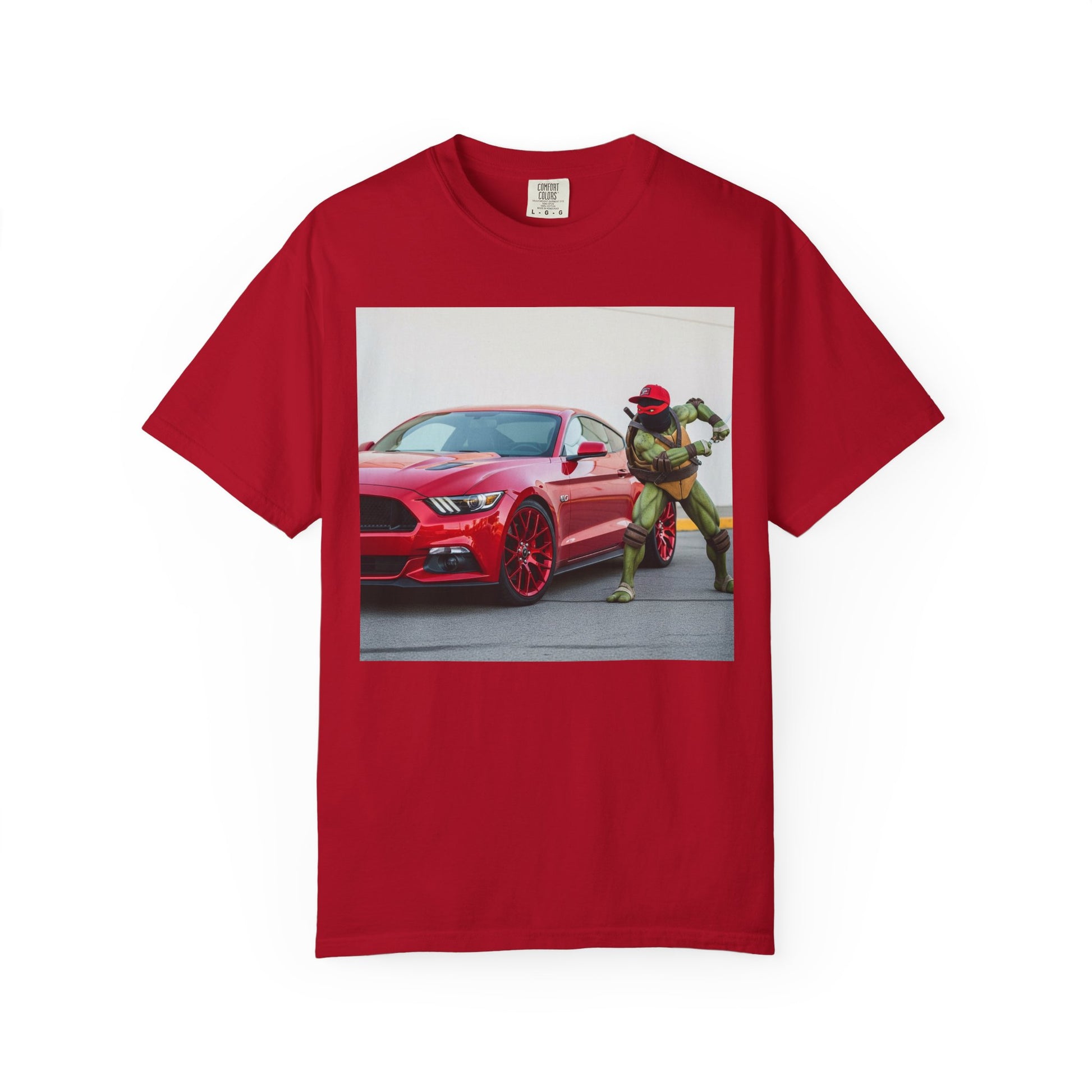 Cool Car & Ninja Graphic T-shirt, Unisex Fashion Tee, Unique Gift, Car Enthusiast Shirt, Nostalgic Wear, Fun Casual Outfit