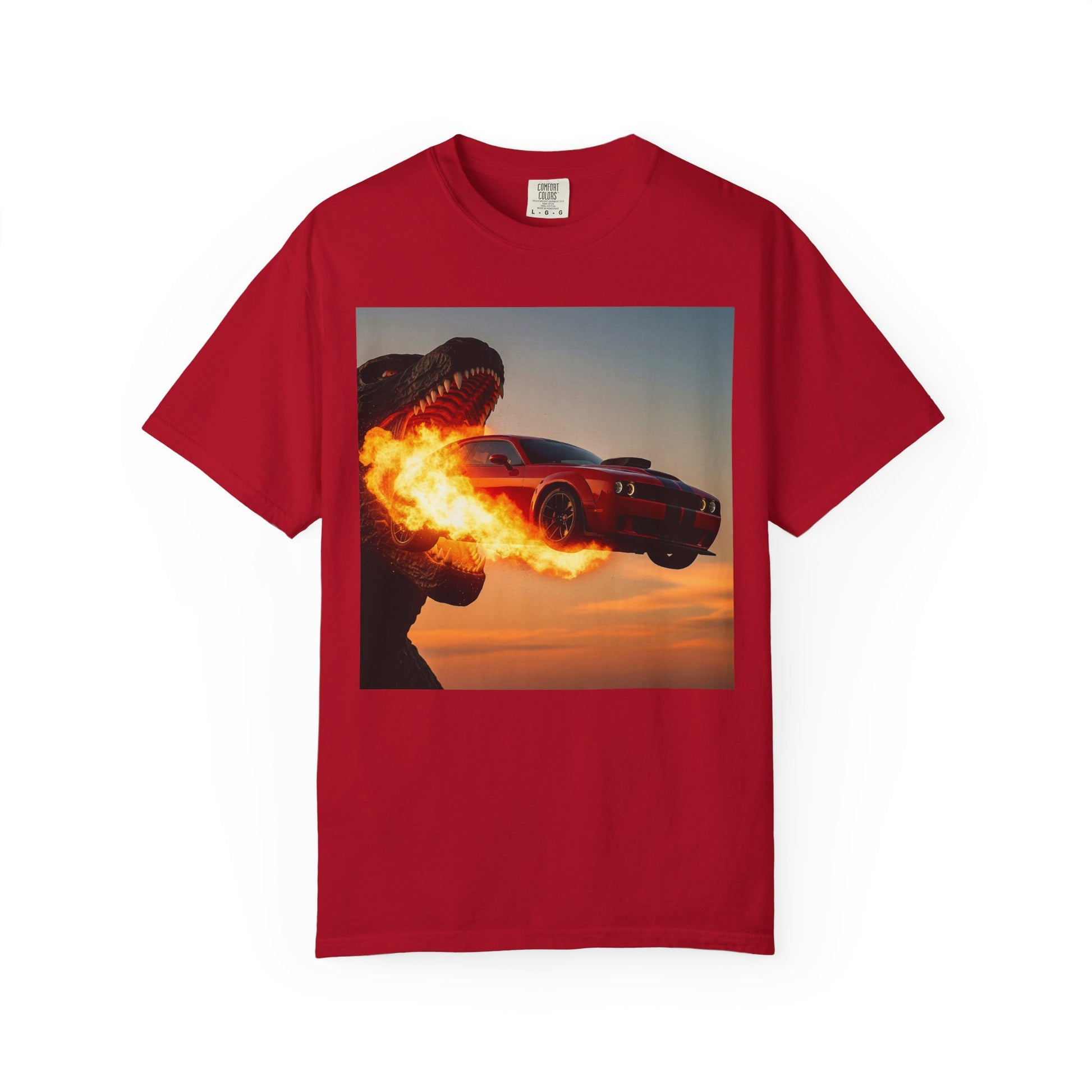 Fiery Monster T-Shirt - Graphic Tee for Car Lovers, Gift for Him, Unique Gift, Casual Wear, Trendy Apparel